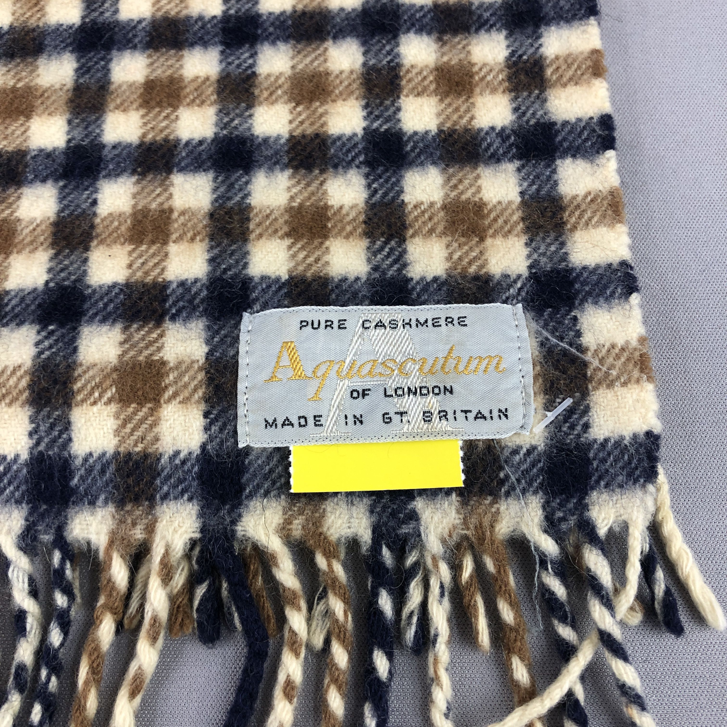 Aquascutum Vintage Aquascutum Cashmere Scarf / Muffler / Neckwear Size ONE SIZE - 6 Thumbnail