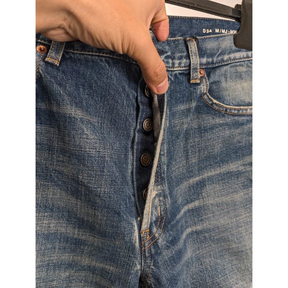 Saint Laurent Paris o1rshd1 Denim Jeans in Blue Size US 33 - 6 Thumbnail