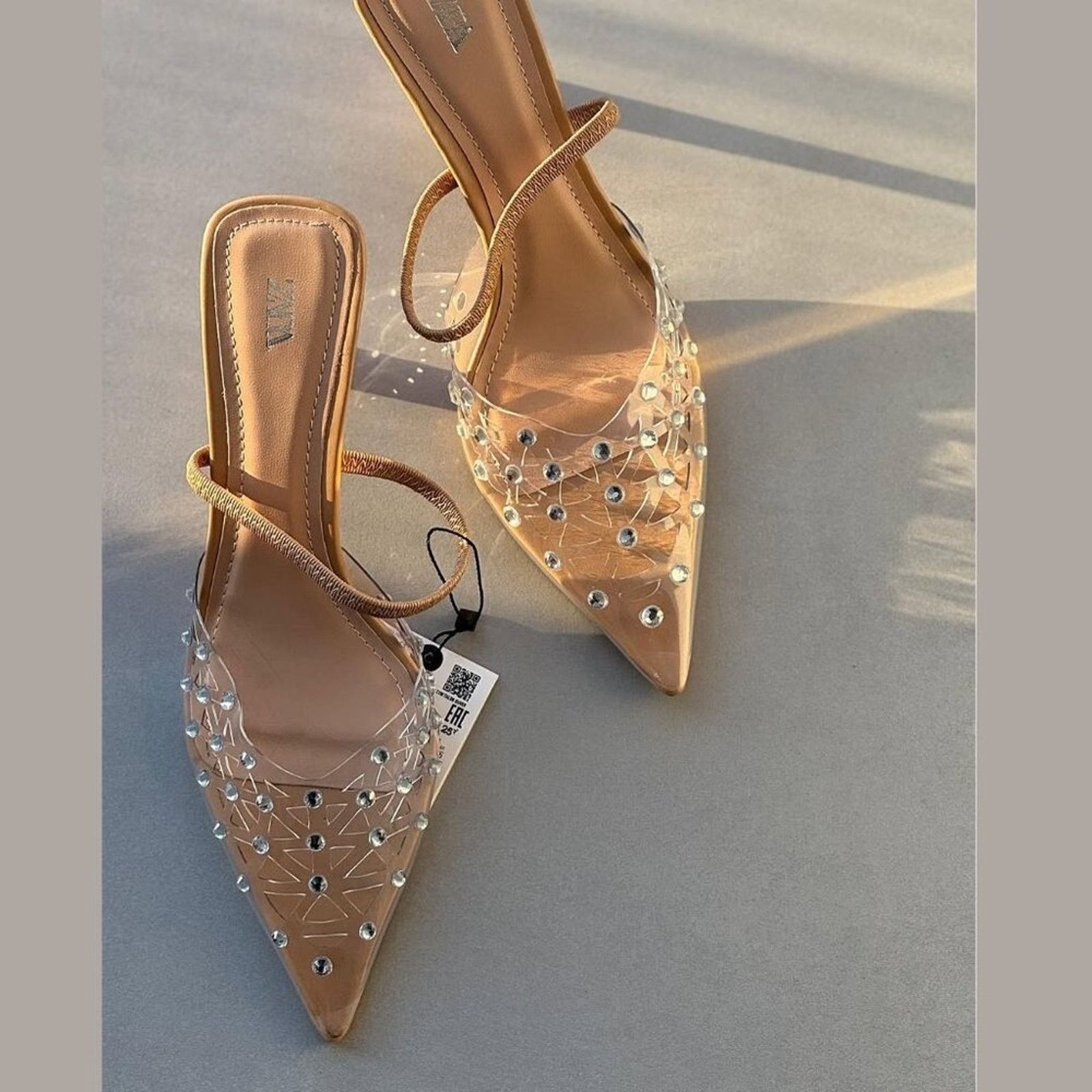 Zara ZARA Vinyl High Heels Size US 8 / IT 38 - 11 Thumbnail