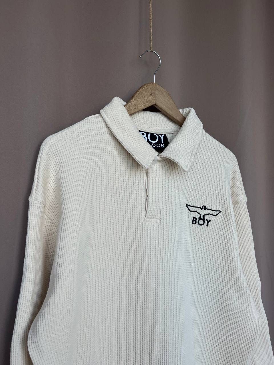 Boy London Boy London Waffle Rugby Shirt Men's Size M Knit Sweatshirt Size US M / EU 48-50 / 2 - 3 Thumbnail