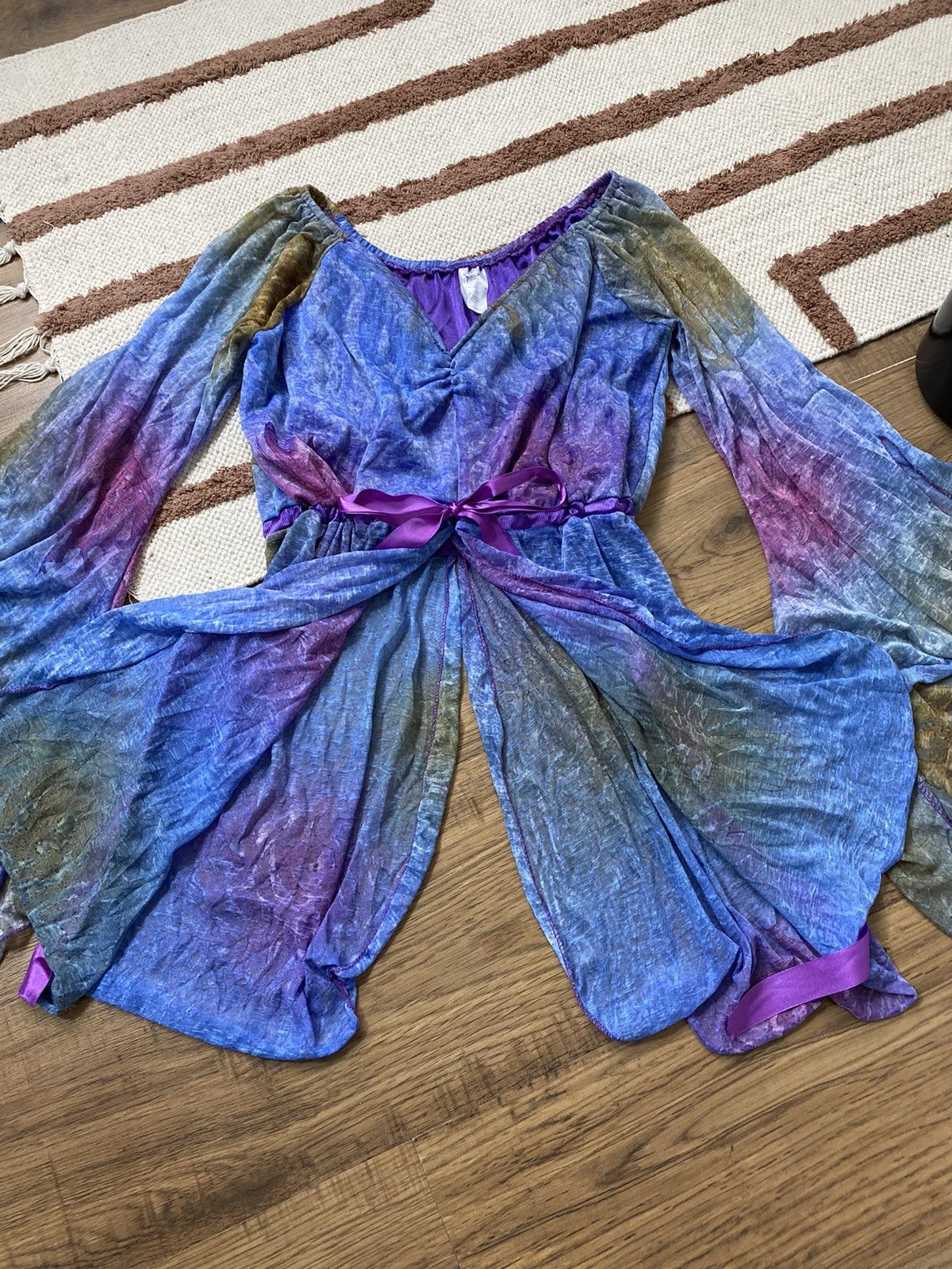 Vintage 🧝🏻‍♀️ MESH AVANT GARDE ELF DRESS 🧝🏻‍♀️ Size S / US 4 / IT 40 - 4 Thumbnail