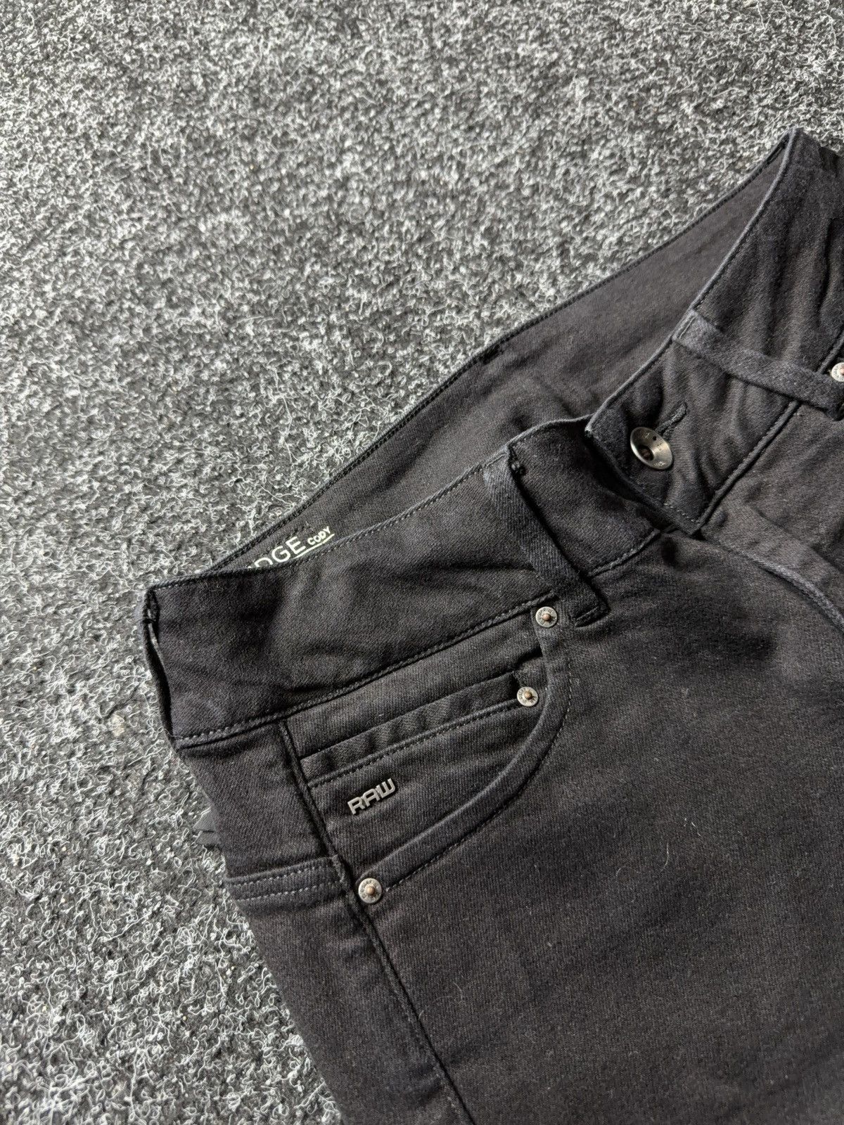 G-Star Y2K 00s vntg G-Star RAW Midge Cody Mid Skinny Black Jeans Size 28" / US 6 / IT 42 - 8 Thumbnail