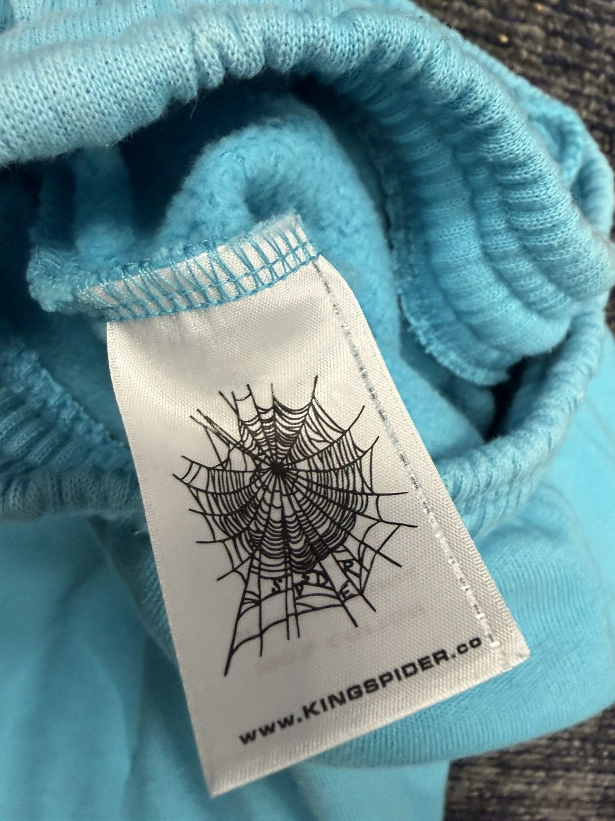 Sp5der Sp5der Punk V2 Sweatpants Cyan Size US 35 - 3 Thumbnail