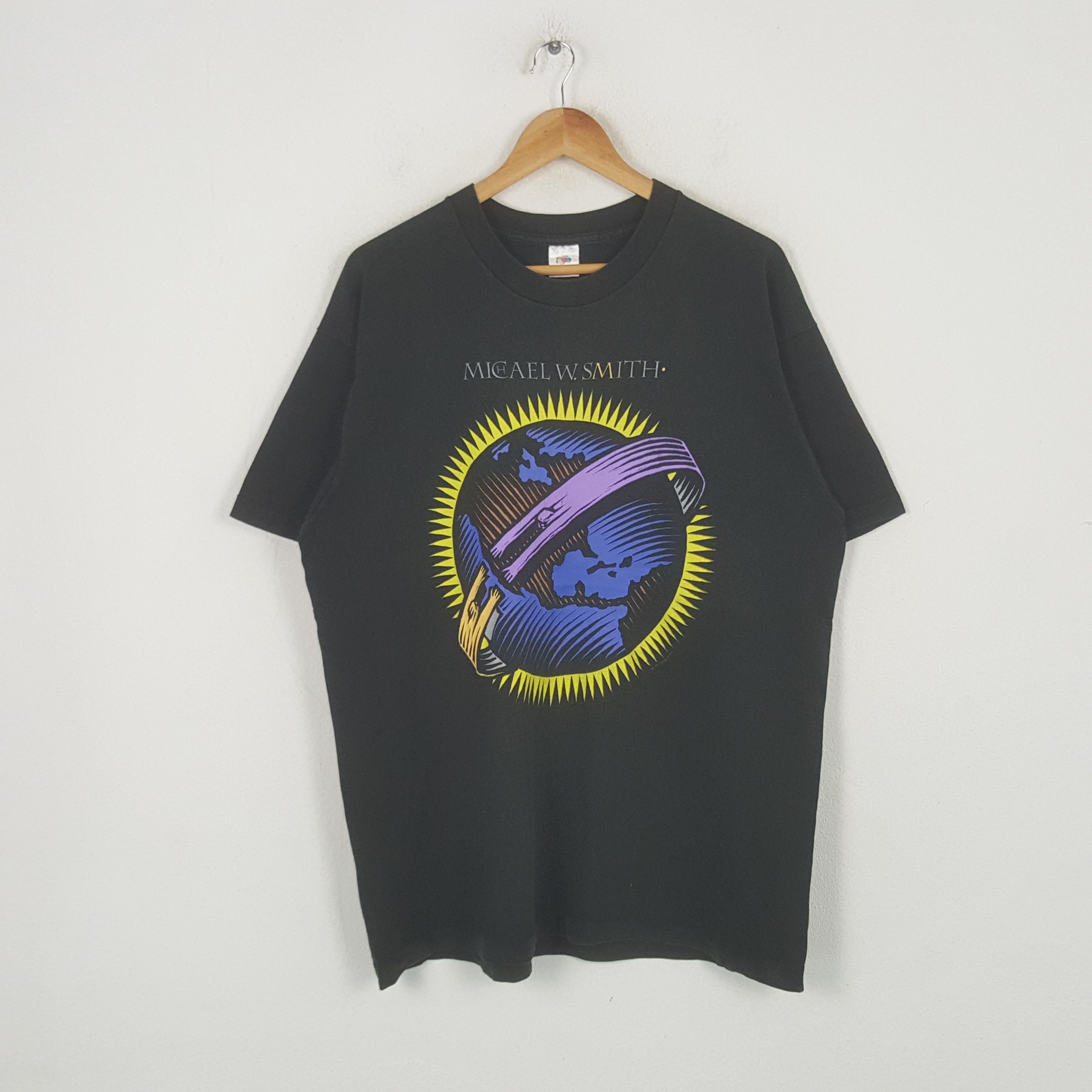 Band Tees Vintage Michael W.Smith 1993 World Tour Tshirt RR25 Size US XL / EU 56 / 4 - 1 Thumbnail