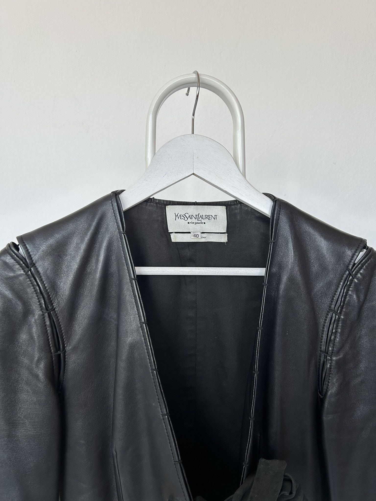 Yves Saint Laurent YSL Rive Gauche Tom Ford era leather jacket Size M / US 6-8 / IT 42-44 - 12 Thumbnail