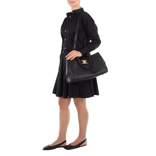 Celine o1w1db10426 Size: OS/Medium Appoline Bag in Black Size ONE SIZE - 5 Thumbnail