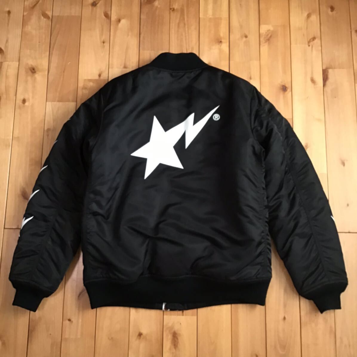 Bape BAPE STA LOGO MA-1 bomber jacket a bathing ape star Size US M / EU 48-50 / 2 - 3 Thumbnail