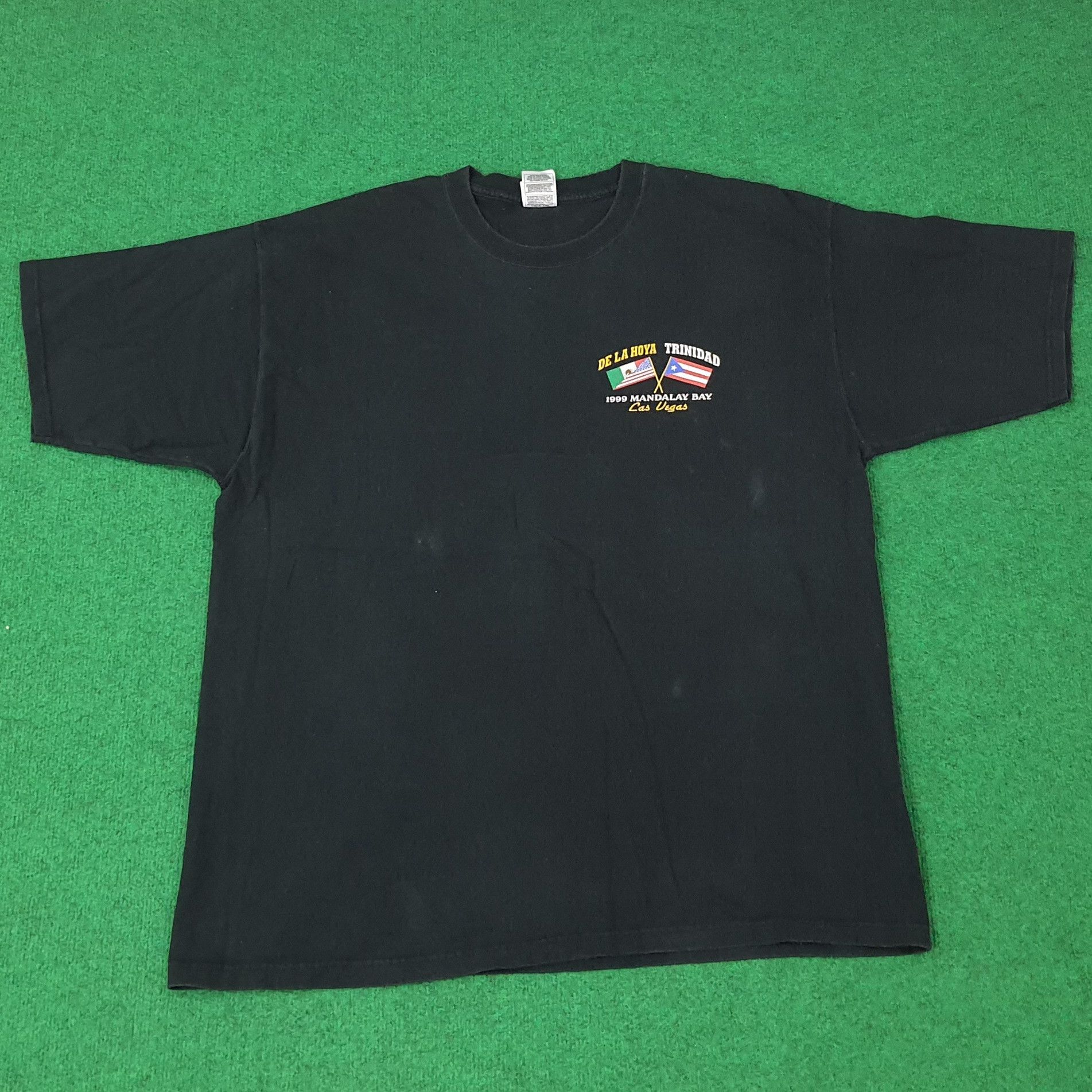 Fruit Of The Loom Vintage De LA Hoya Trinidad 90s Las Vegas Tshirt C249N54 Size US XXL / EU 58 / 5 - 3 Thumbnail
