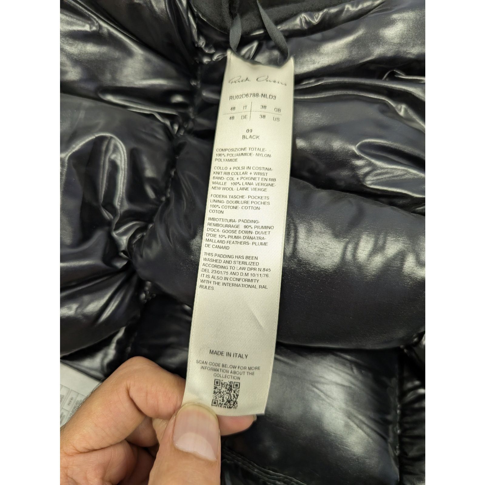 Rick Owens o1rshd1 Flight Jacket in Black Size US M / EU 48-50 / 2 - 17 Thumbnail