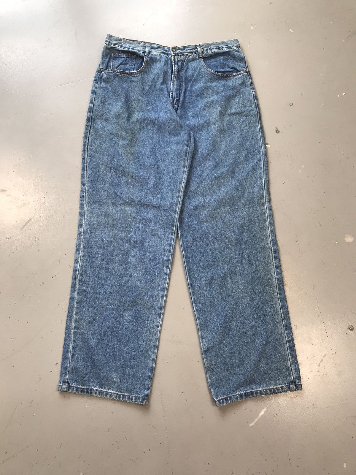 Vintage Vintage crocodile 🐊 SpellOut straight fit denim Size US 36 / EU 52 - 1 Thumbnail