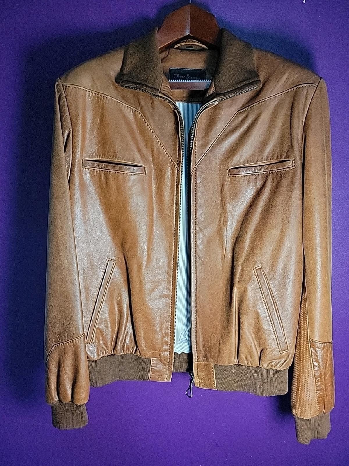 Oliver Sweeney Oliver Sweeney Leather Brown Cafe Racer Jacket Size Xl Size US XL / EU 56 / 4 - 2 Thumbnail