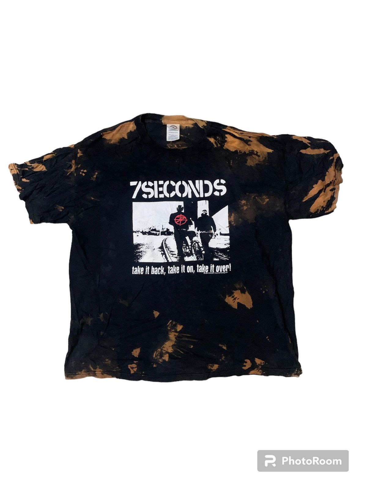 Vintage Y2K Tie Dye 7 Seconds 2005 Album T Shirt