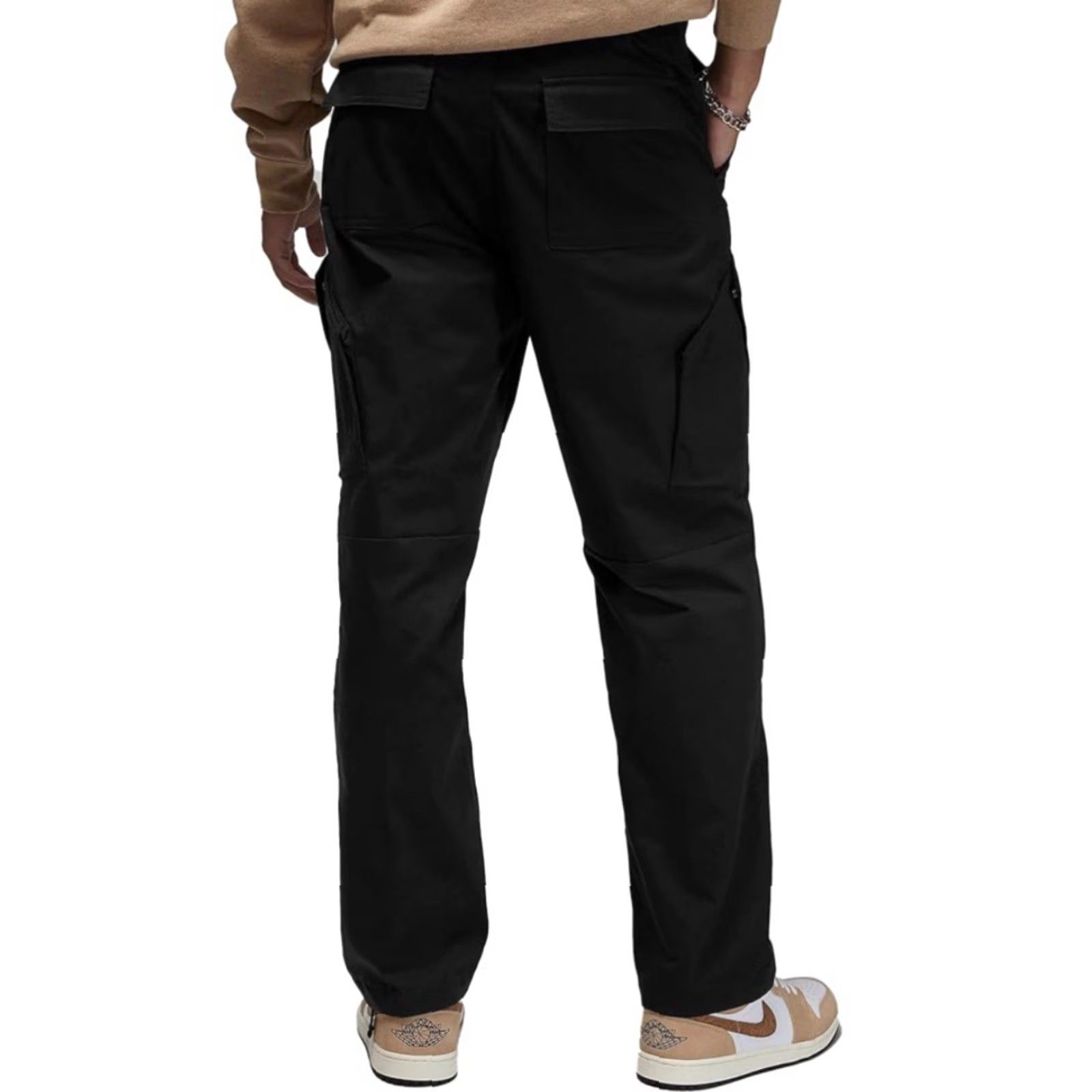 Jordan Brand VINTAGE Air Jordan Nike Essential Chicago Black Cargo Utility Trouser Pants Mens L Size US 33 - 2 Thumbnail