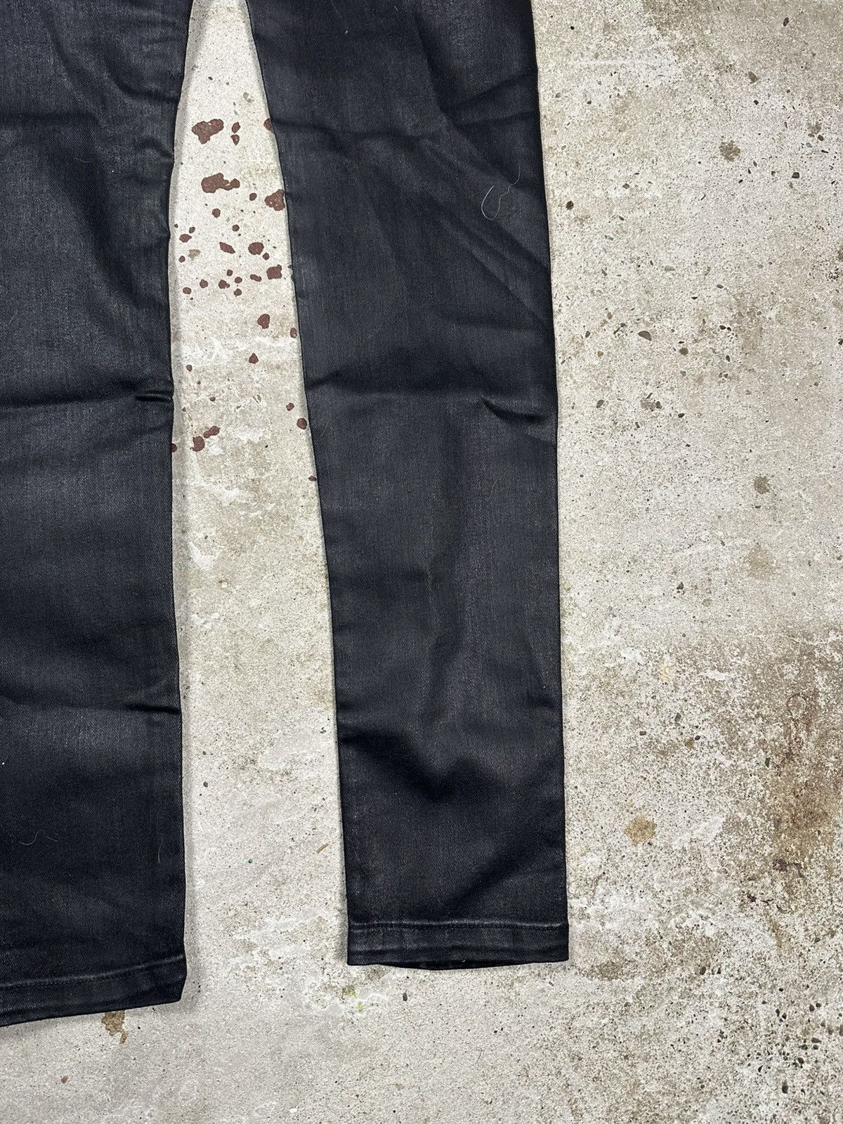 Leon Louis Leon Louis Black Waxed High Waist Skinny Jeans Size US 30 / EU 46 - 11 Thumbnail