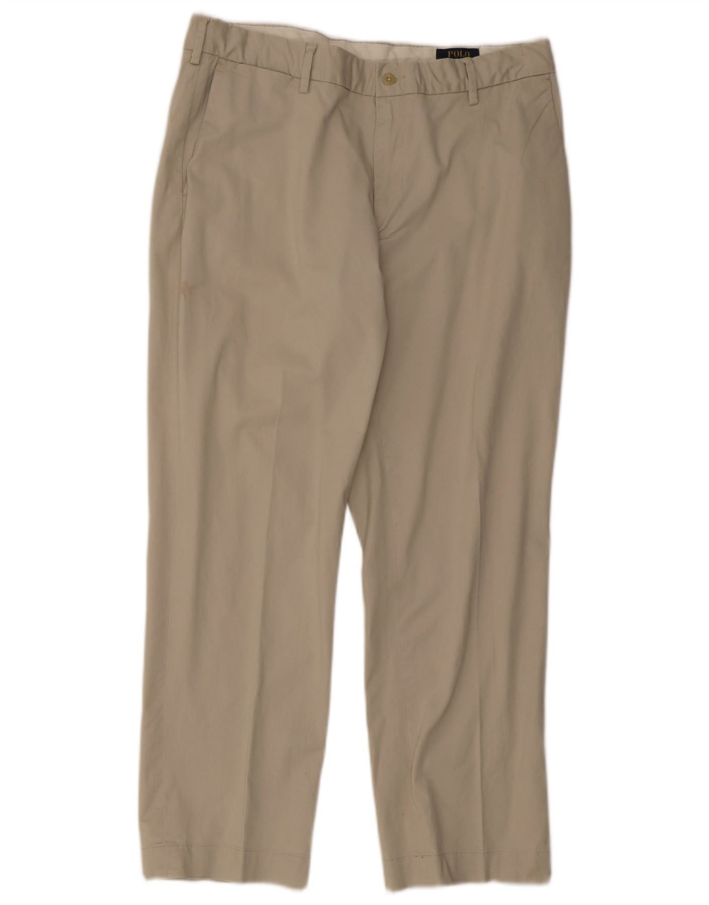 Polo Ralph Lauren Mens Straight Chino Trousers W36 L30 Grey Cotton Size US 36 / EU 52 - 1 Thumbnail