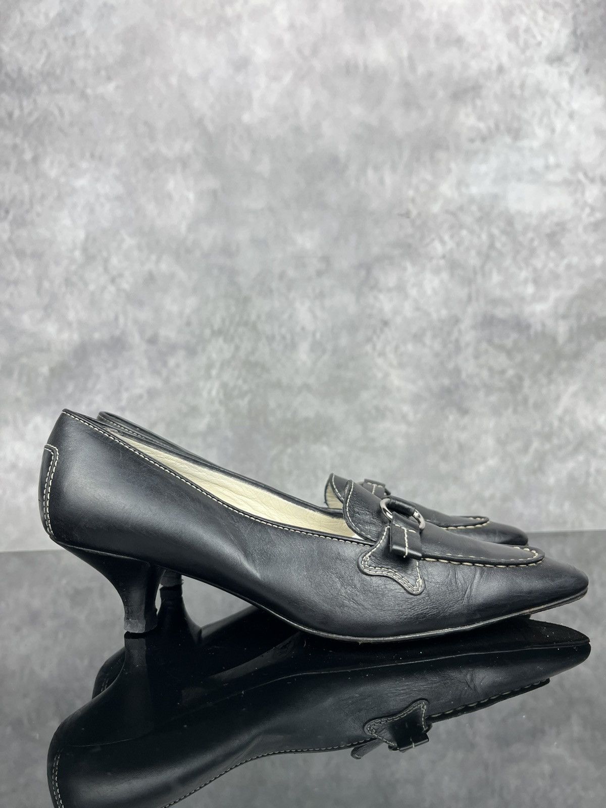 Tod's Tod’s Vintage Black Leather Heeled Sandals Elegant Size US 6 Size US 6.5 / IT 36.5 - 6 Thumbnail