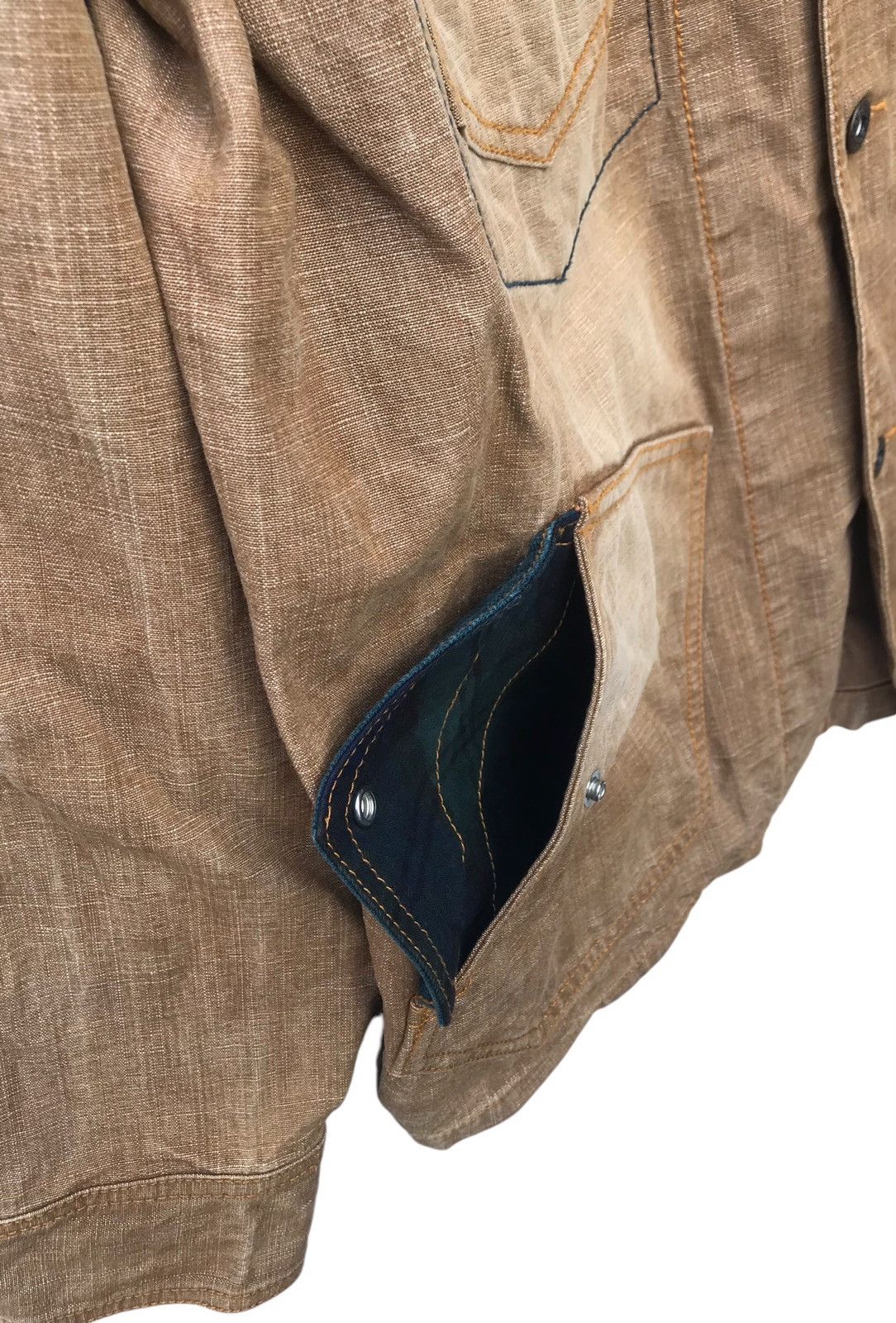 Japanese Brand Sacrifice Essential Subjects Multipocket Denim Works Jacket Size US L / EU 52-54 / 3 - 10 Thumbnail