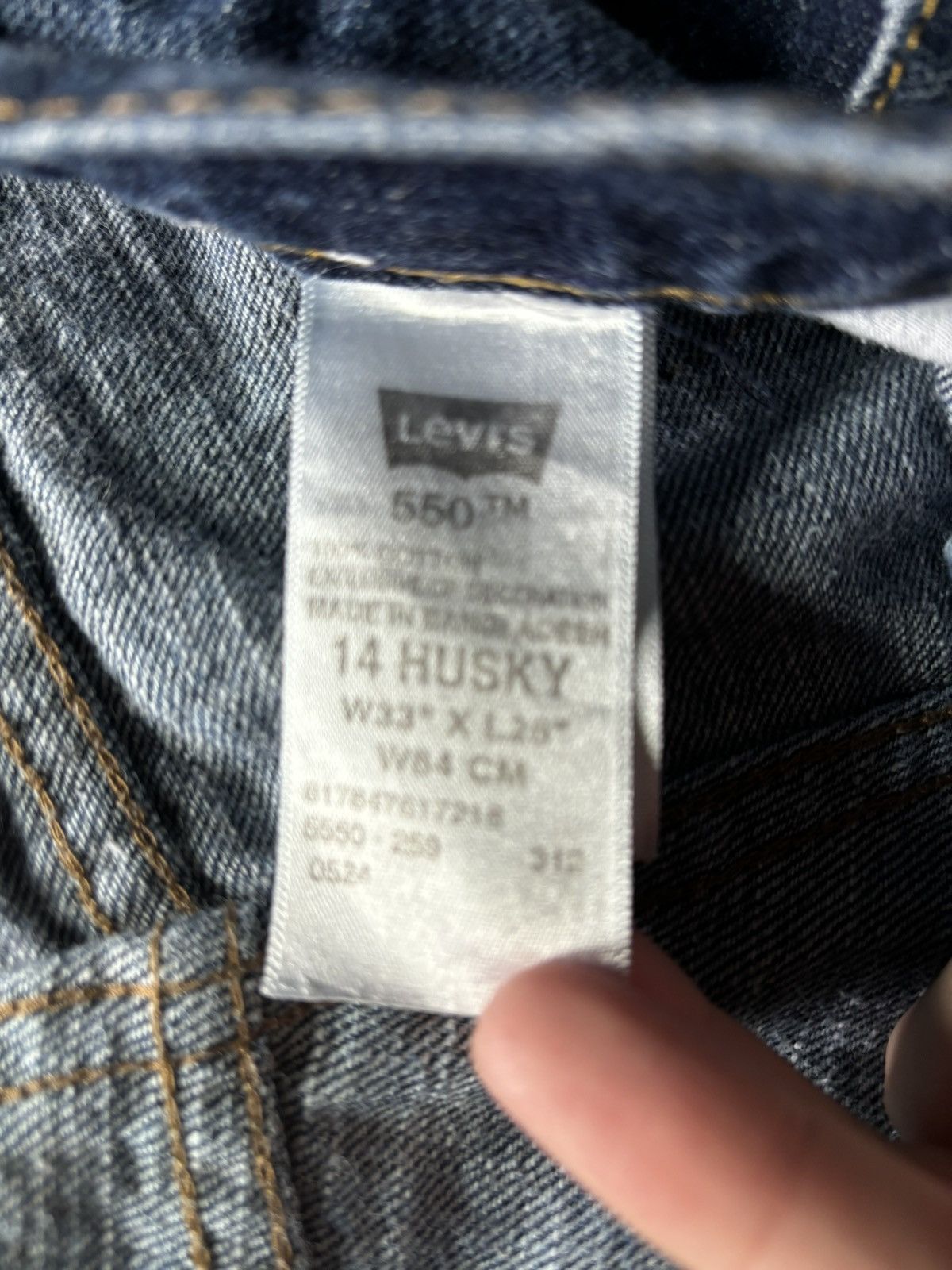 Levi's × Vintage Levis Vinatge 550 relaxed 33X28 Size US 33 - 6 Thumbnail