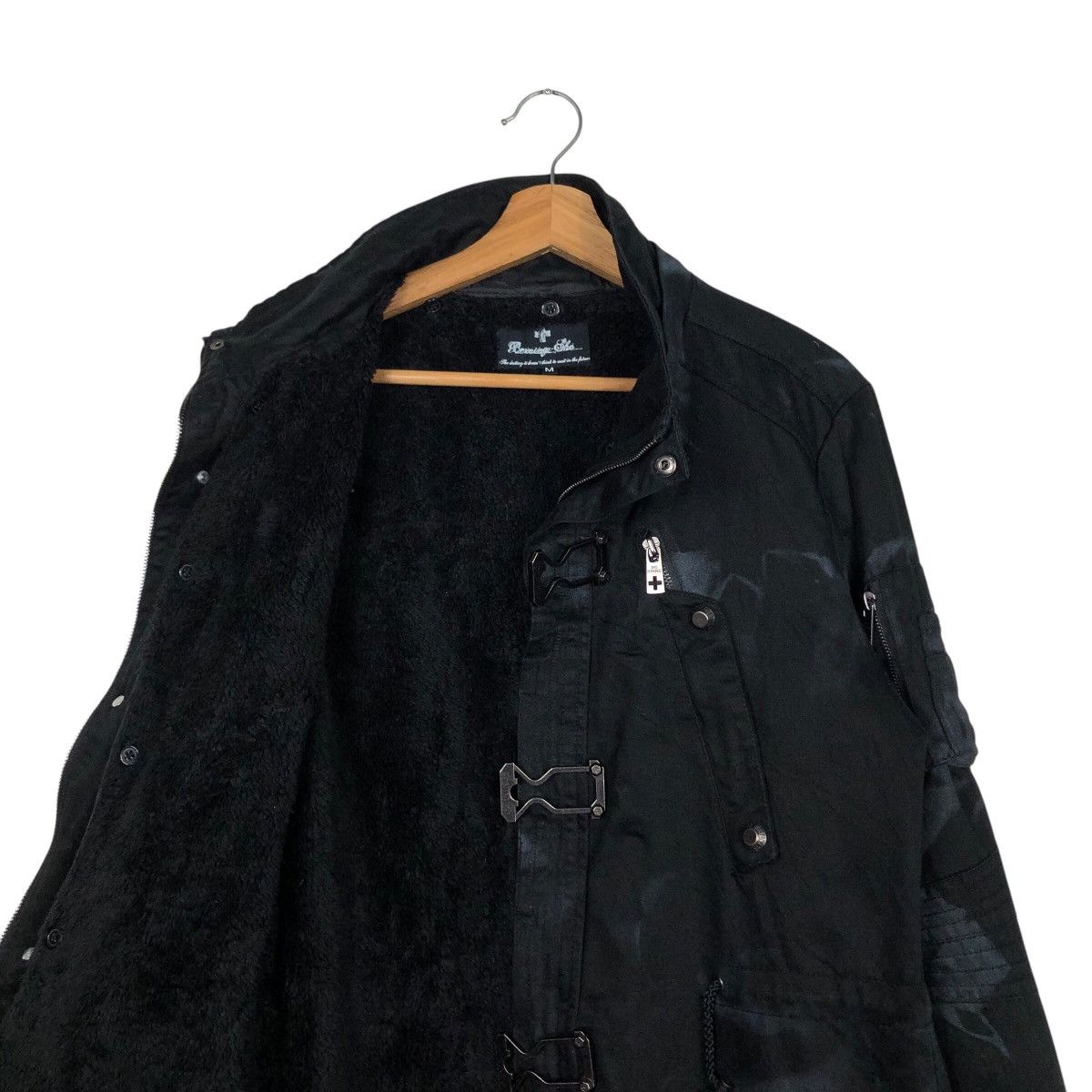 Japanese Brand 📌Buckle Biker Jacket Chore Bearning Sho Fur Blanket Punk Size US M / EU 48-50 / 2 - 13 Thumbnail