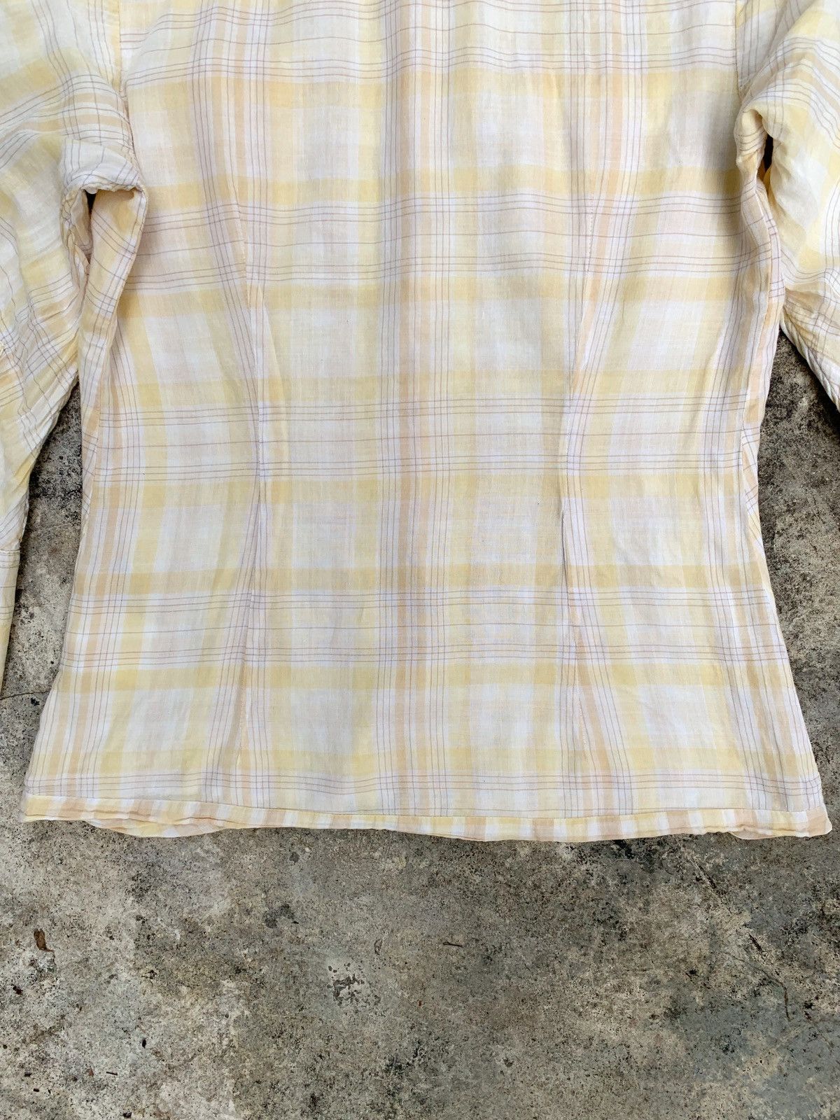 Diesel Diesel Plaid Button Up Pocket Yellow Western Shirts Size M / US 6-8 / IT 42-44 - 6 Thumbnail