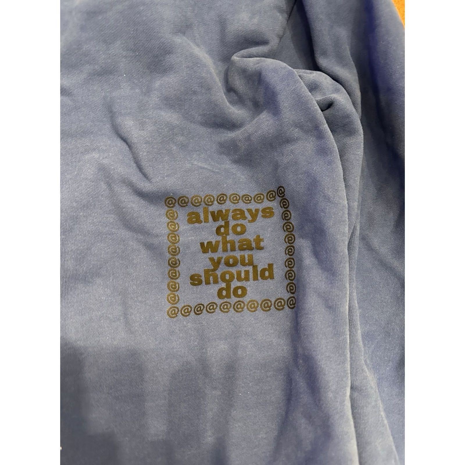 always do what you should do always do what you should do ADWYSD Hoodie Sweatshirt XL Blue Full Zip Men Size US XL / EU 56 / 4 - 4 Thumbnail