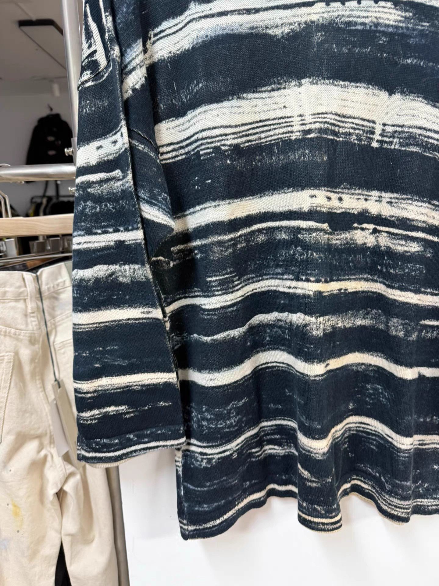Issey Miyake Issey miyake 80S Tie-Dye Striped Sweater K20 Size US M / EU 48-50 / 2 - 4 Thumbnail