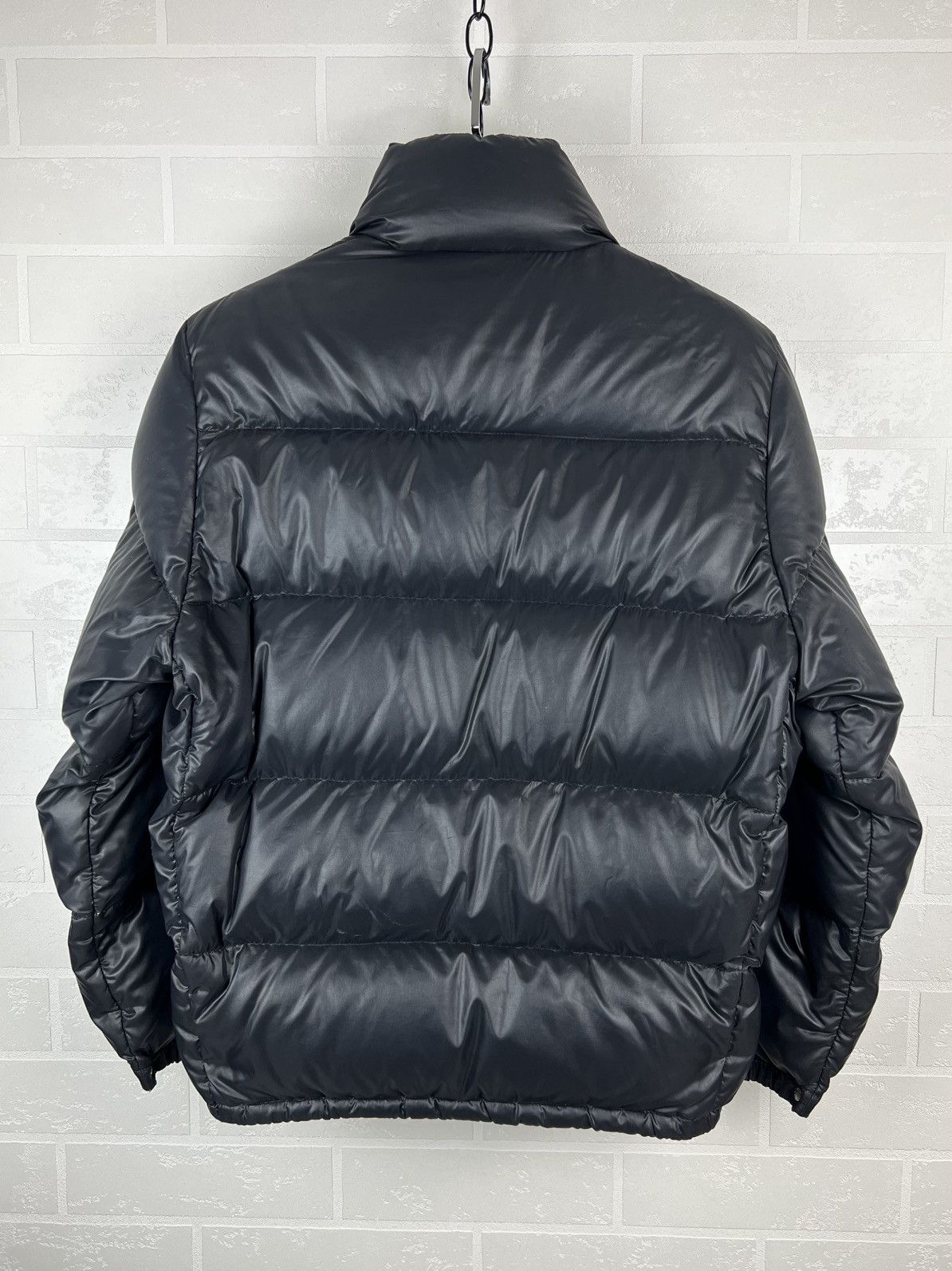 Moncler MONCLER Jacket Down Puffer Patch Logo Black Vintage Rare Men Size US S / EU 44-46 / 1 - 20 Thumbnail