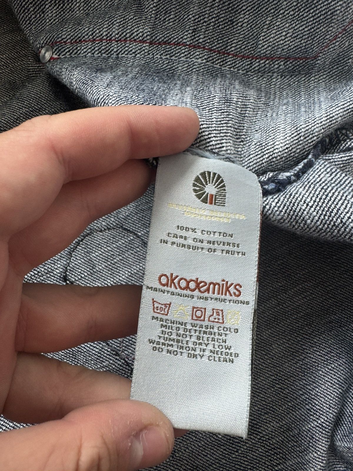 Akademiks × Vintage Vintage Akademiks Denim Hip Hop Jacket Kanye West Style Rare Size US L / EU 52-54 / 3 - 22 Thumbnail