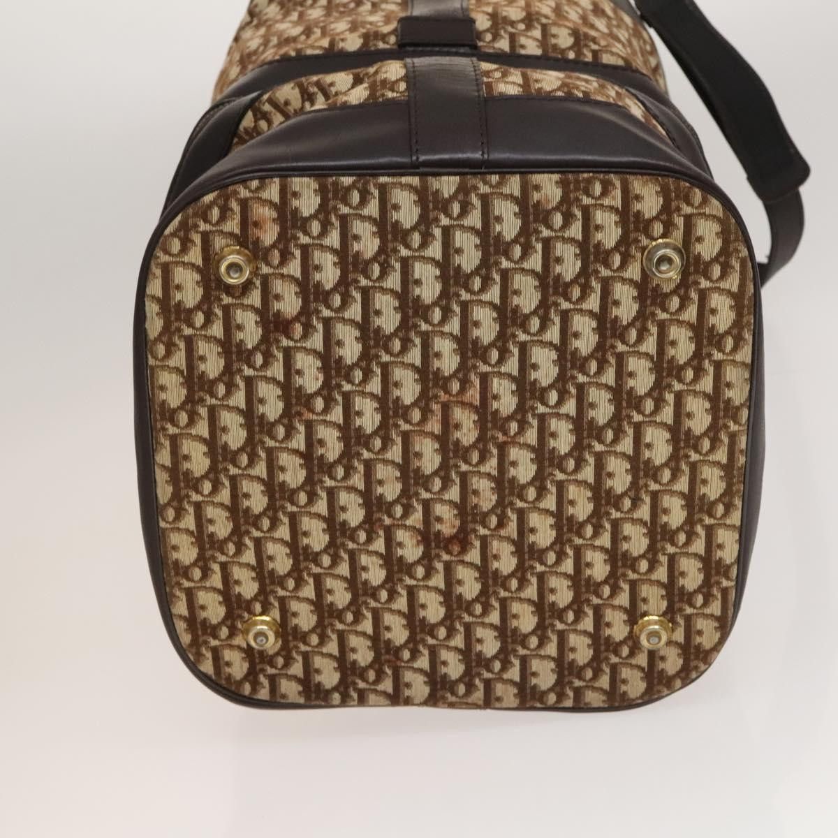 Dior DIOR Trotter Canvas Shoulder Bag Brown Gold Size ONE SIZE - 9 Thumbnail