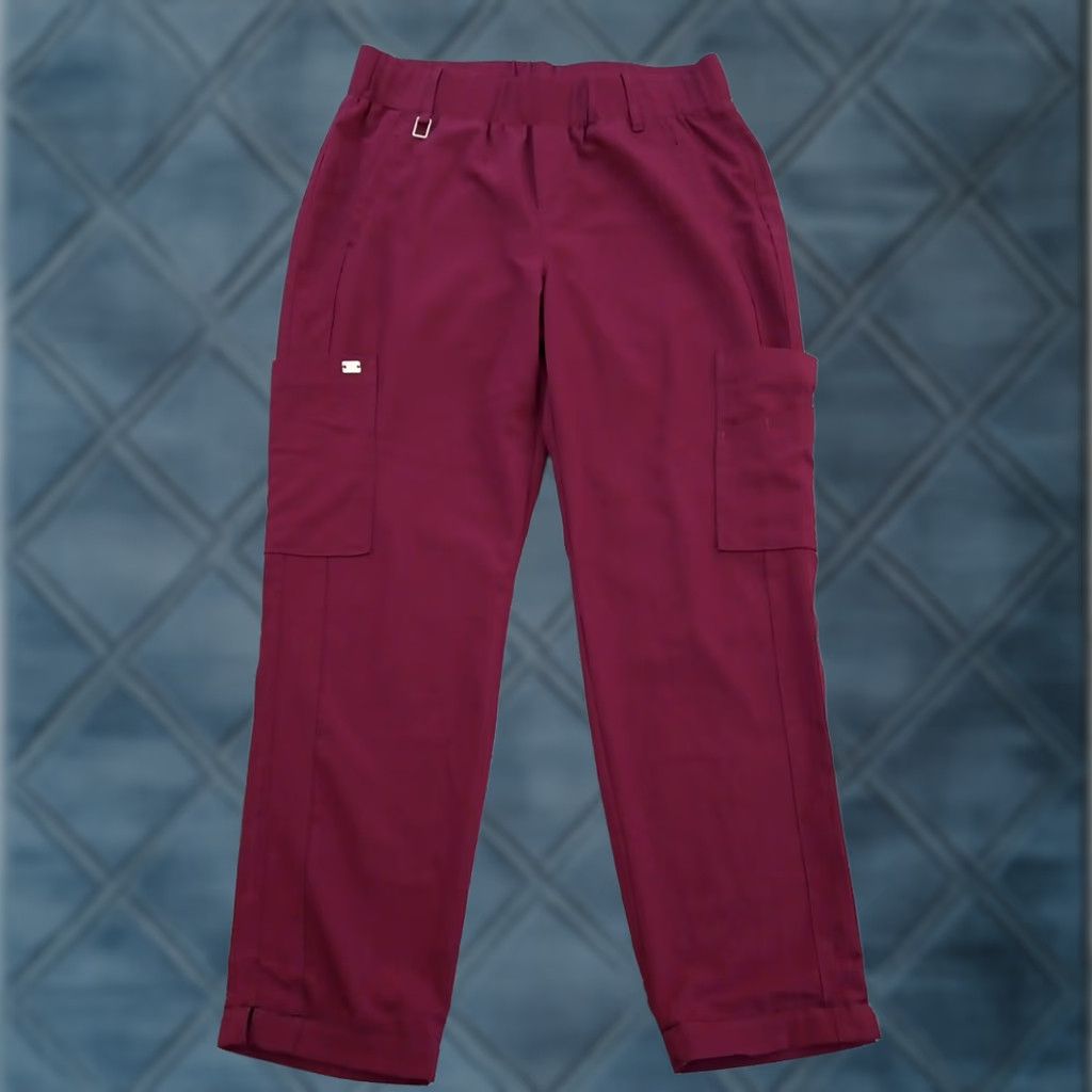 Vintage Grey's Anatomy Signature Scrub Pants Women's Small Purple Solid Shortened Hem 2218 Size 28" / US 6 / IT 42 - 1 Thumbnail