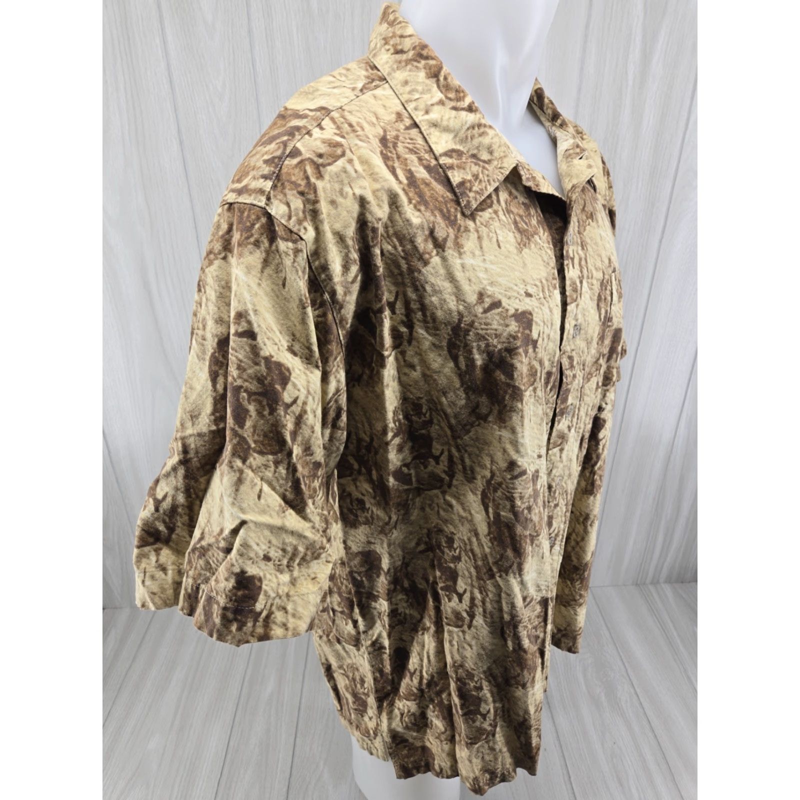 Wrangler VINTAGE Wrangler CAMODOG Camouflage Button Shirt XL Size US XL / EU 56 / 4 - 7 Thumbnail