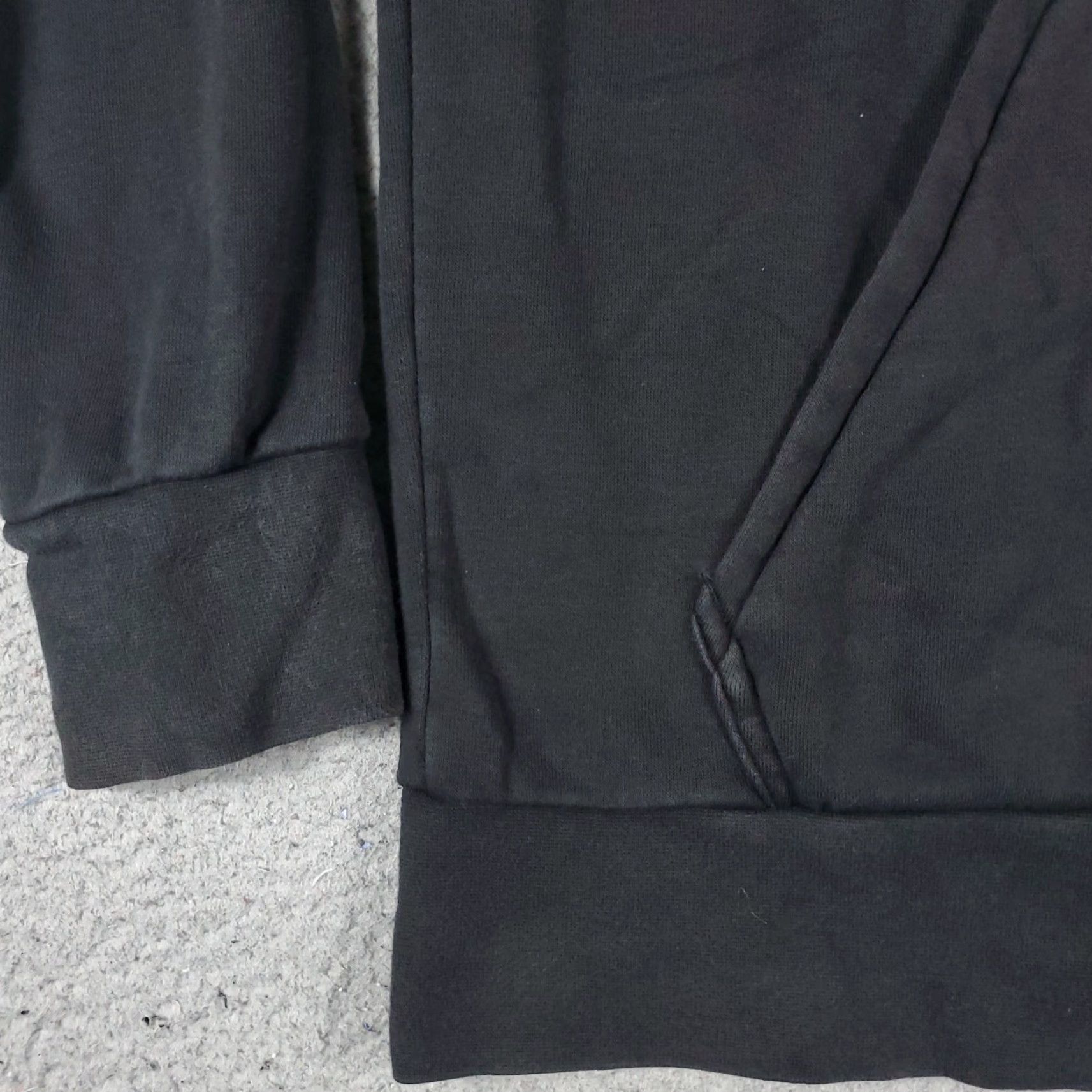 Adidas Adidas Hoodie Mens Small Black Pullover Sweatshirt Mock Neck Logo Pocket All Seasons Sports Size US S / EU 44-46 / 1 - 4 Thumbnail