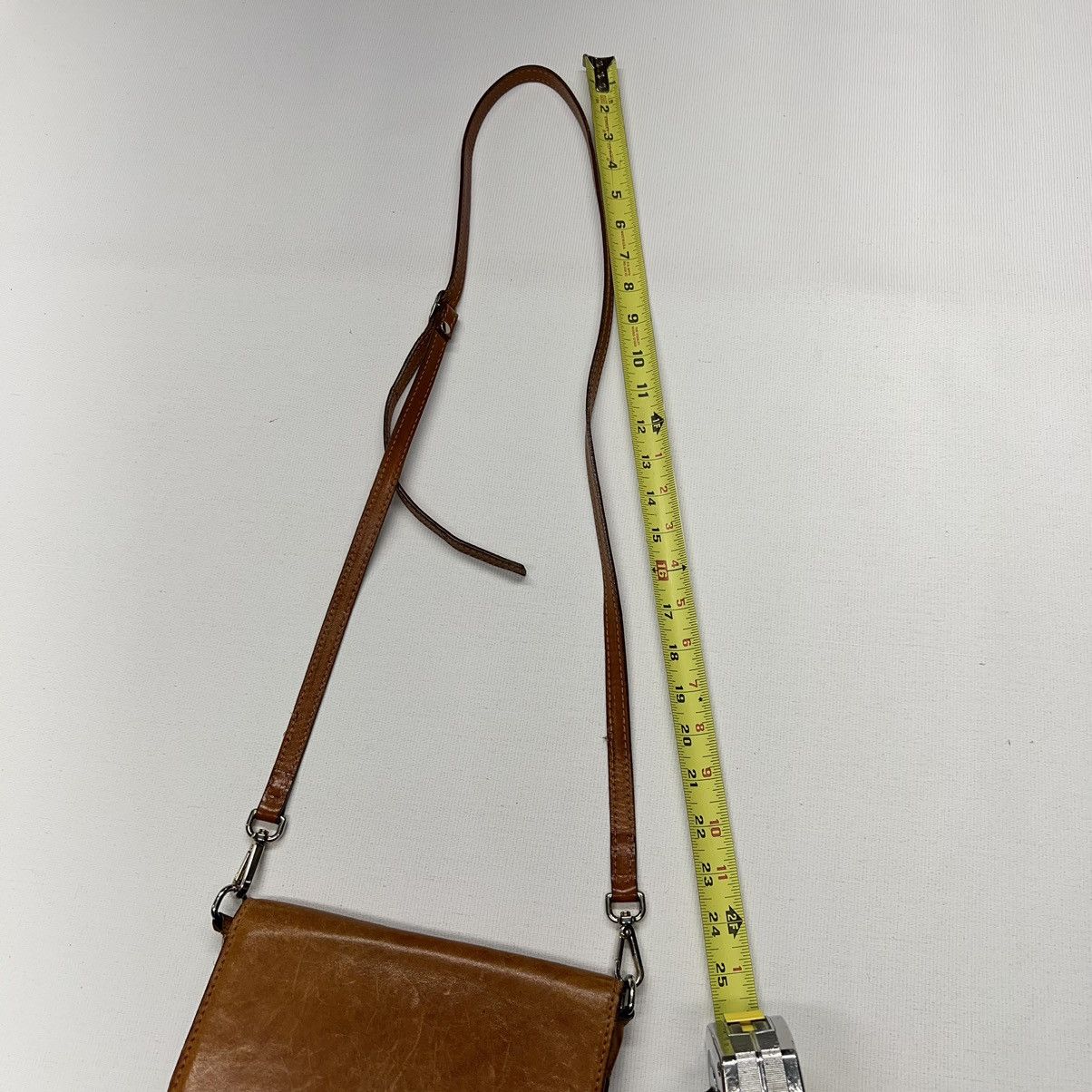 Vera Pelle × Vintage VTG Vera Pelle Leather Bag Brown Crossbody Purse Strap Size ONE SIZE - 25 Thumbnail
