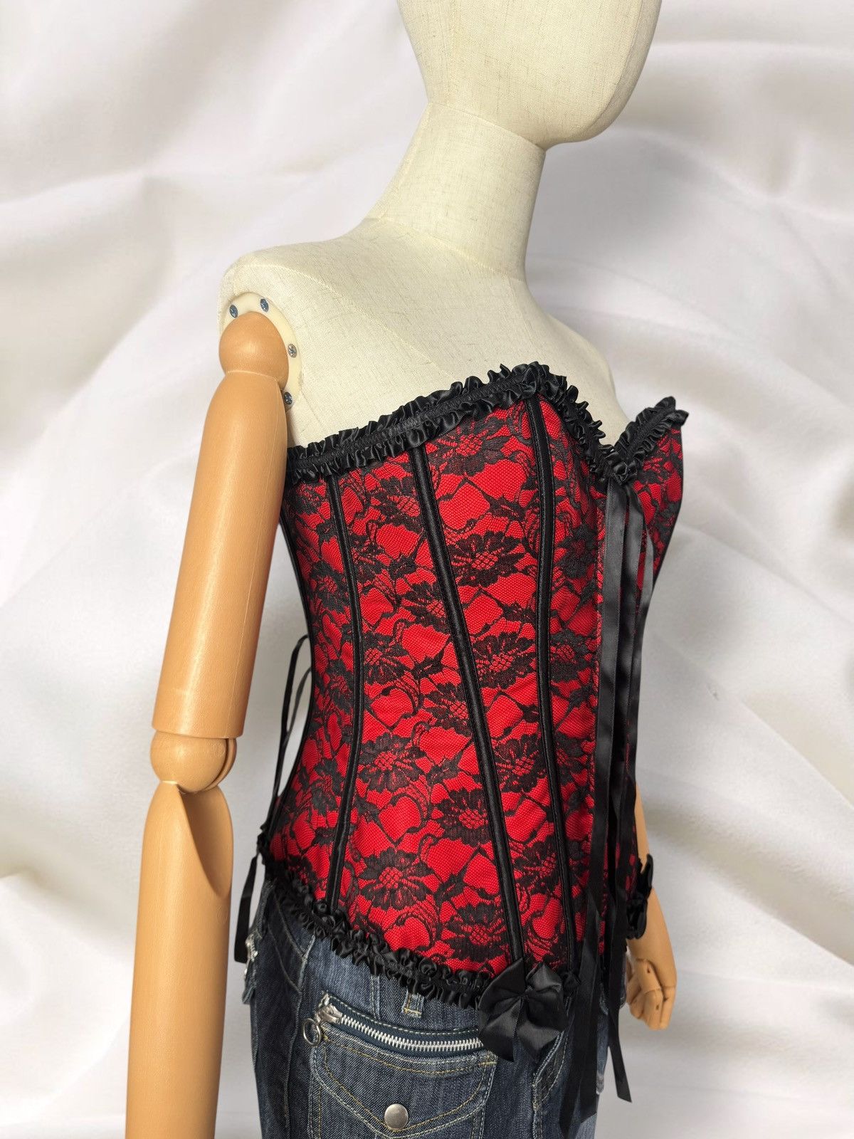 Hysteric Glamour Y2K Romantic Super Sexy Lace Details Corset Top Size M / US 6-8 / IT 42-44 - 4 Thumbnail