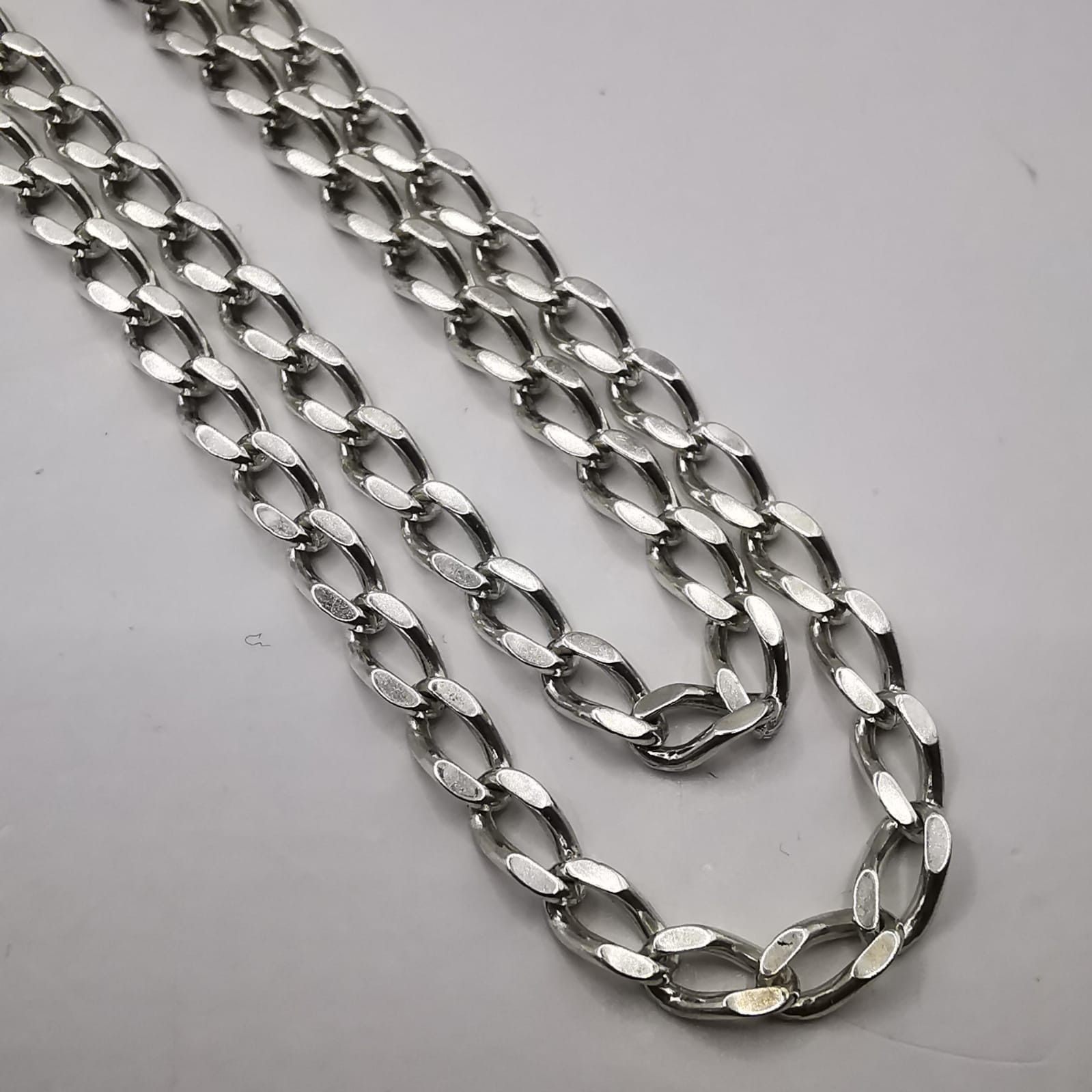 Sterling Silver Vintage Chain Necklece,925 Sterling Silver,Signed , 11,24g Size ONE SIZE - 2 Thumbnail