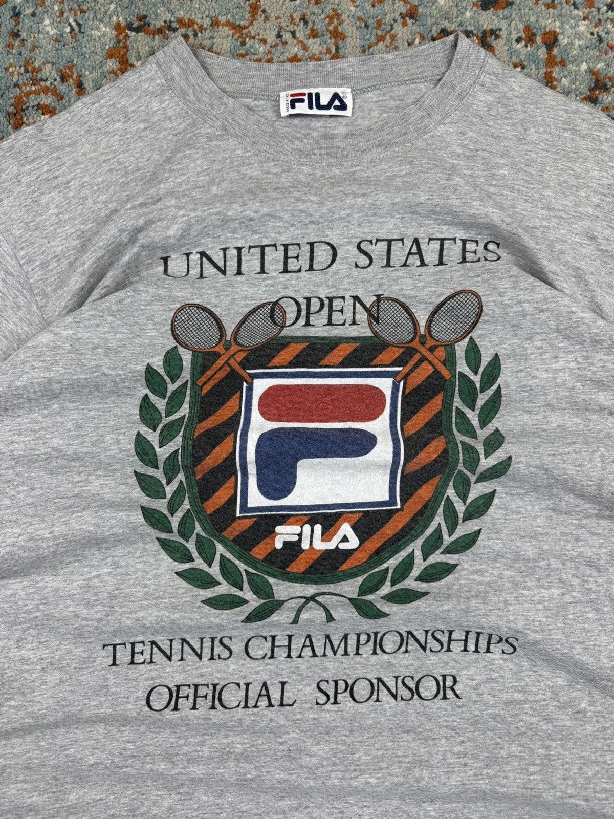 Fila Vintage 90s Fila United states open tennis graphic tee Size US L / EU 52-54 / 3 - 4 Thumbnail