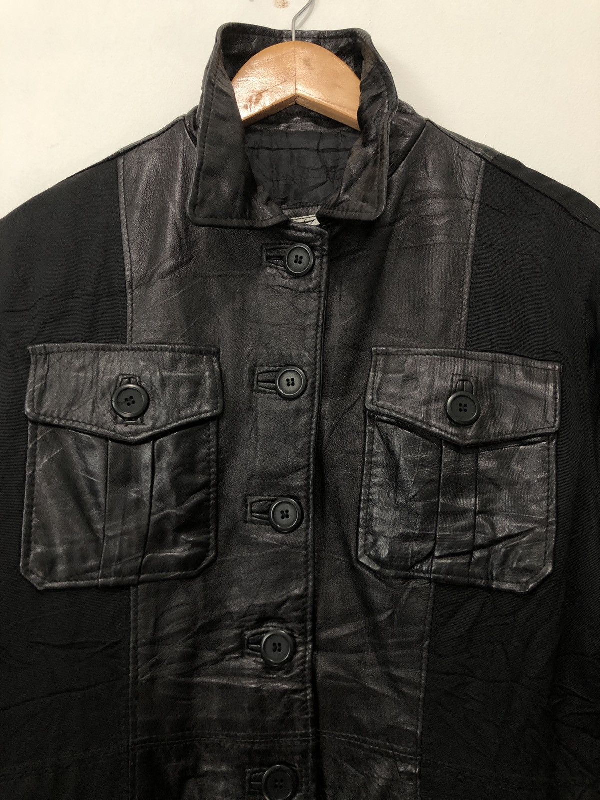 Vintage Vintage Thalia Rayon Cowhide Leather Jacket Made In Italy Size US M / EU 48-50 / 2 - 3 Thumbnail