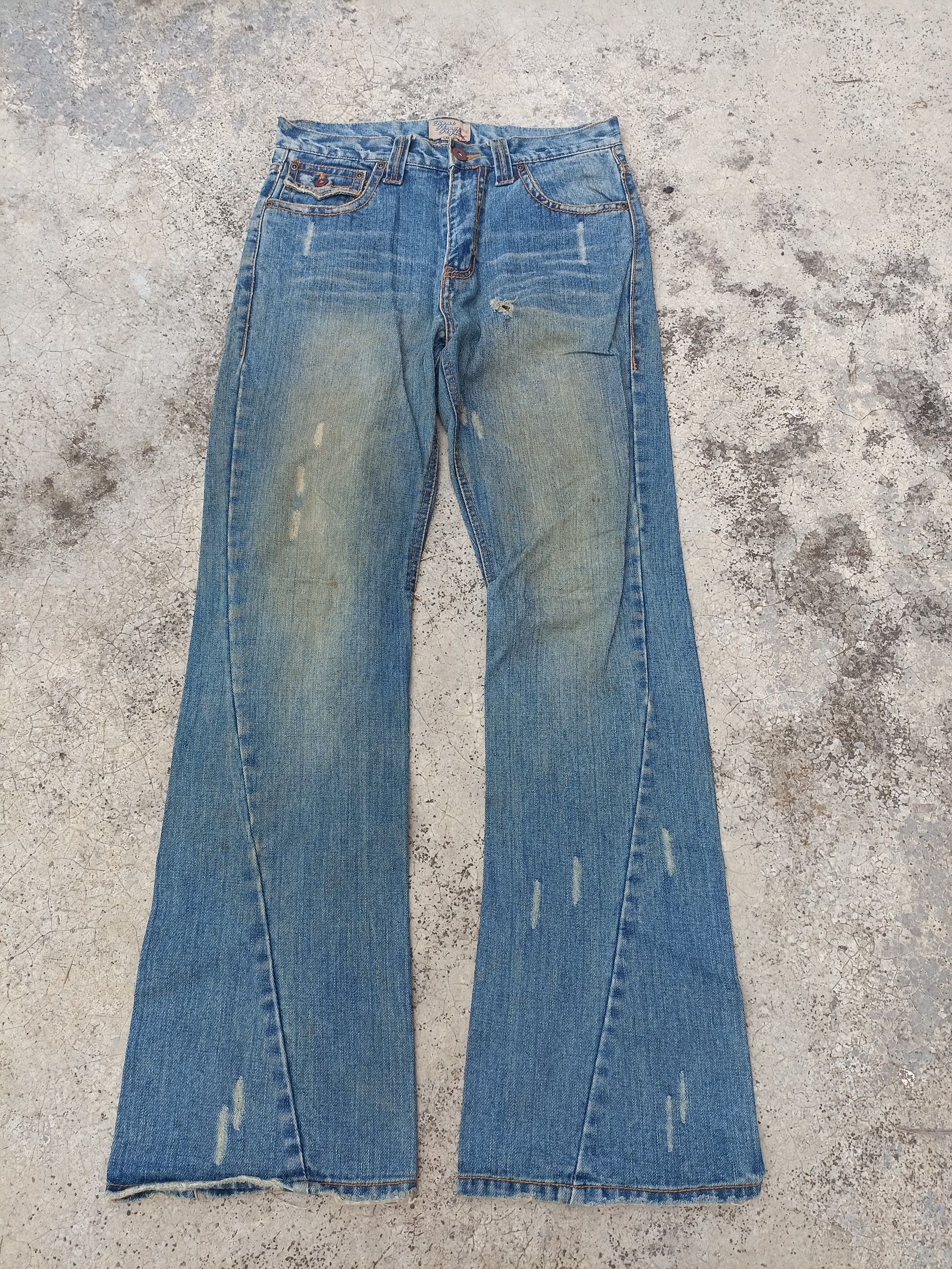 Beauty Beast Flare Nylaus Jeans Distressed Denim Beauty Beast LGB Design Size US 30 / EU 46 - 1 Thumbnail