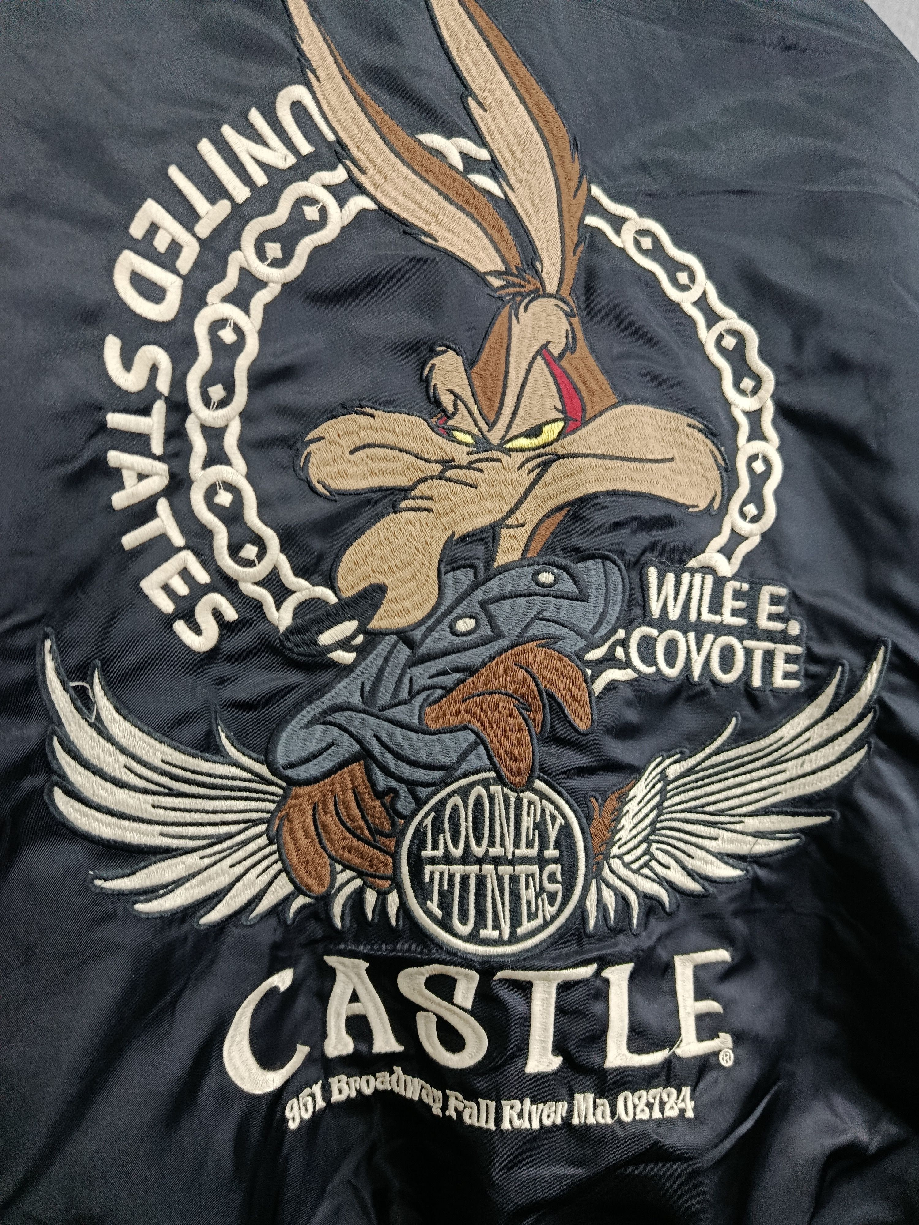 Vintage Castle leathers double G x Looney tunes bomber jacket Size US L / EU 52-54 / 3 - 6 Thumbnail
