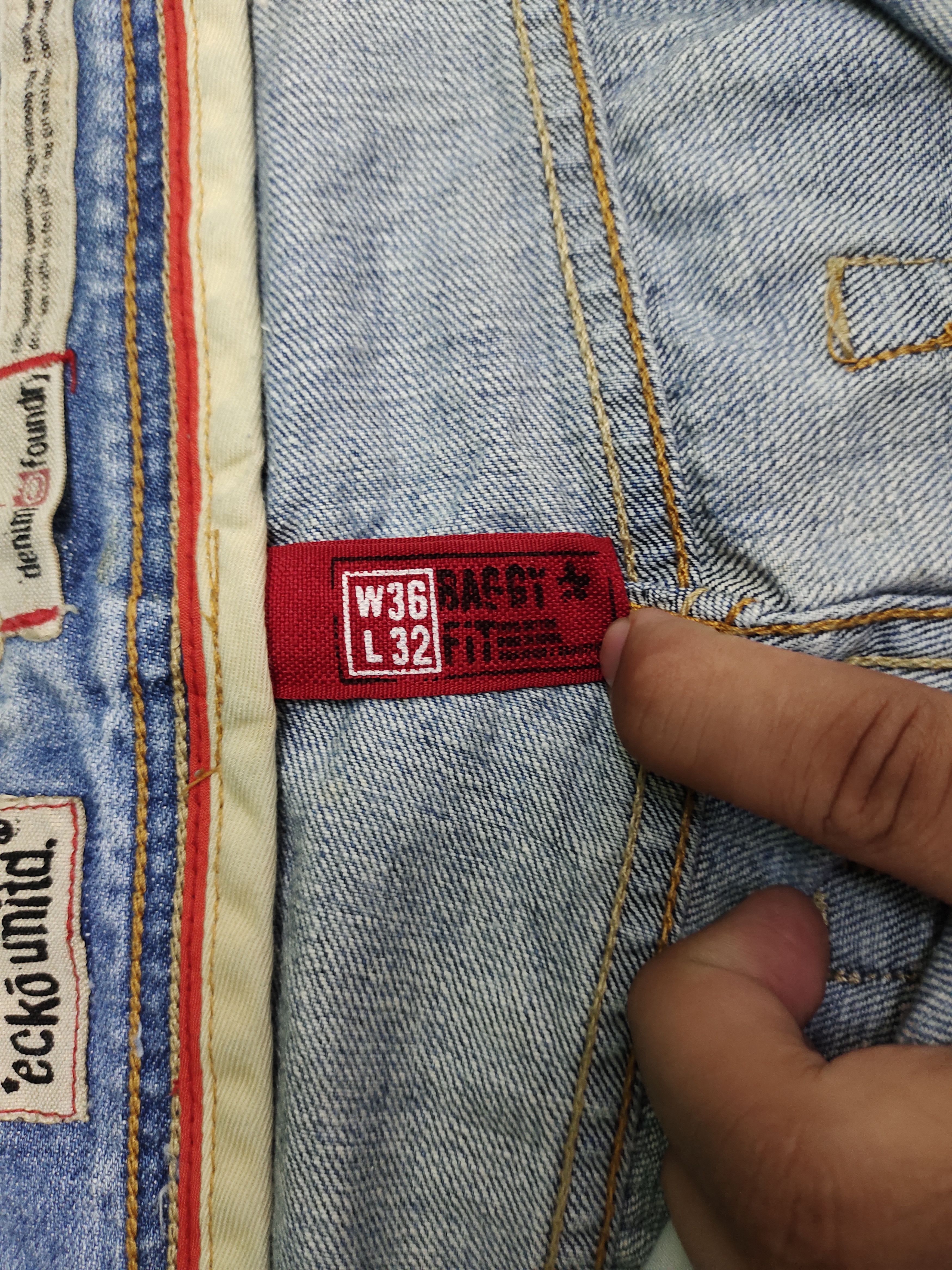 Ecko Unltd. Baggy Jeans Ecko Unltd Light Wash Denim Wide Leg Y2k Size US 36 / EU 52 - 18 Thumbnail