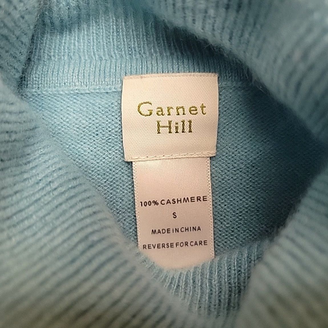 Vintage Garnet Hill Sweater Womens Small Blue 100% Cashmere Turtleneck Retro Classic Size S / US 4 / IT 40 - 6 Thumbnail