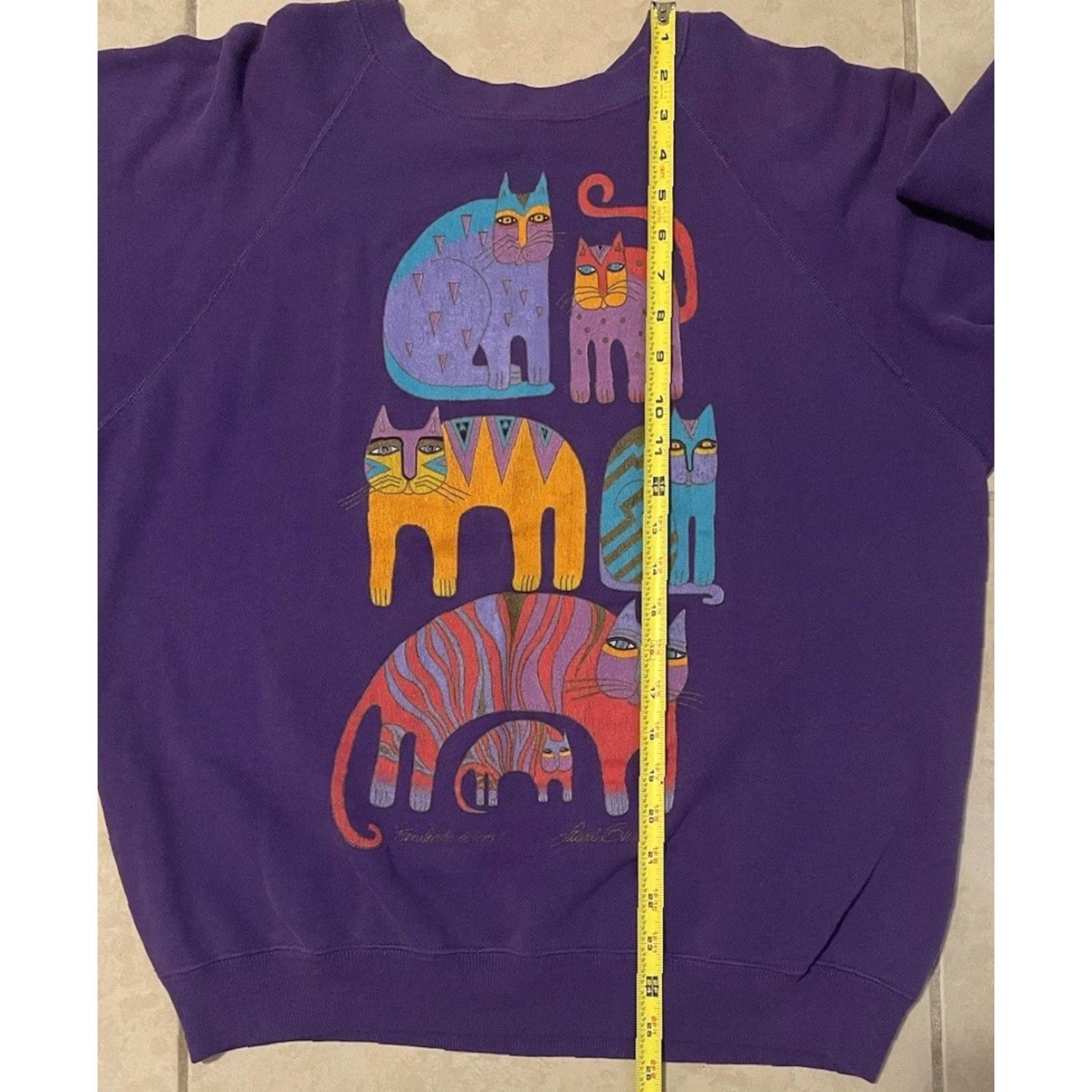 Vintage Vtg 90s Abstract Cat Art Faded Shirt S M USA Animals Nature Funny Dog Grunge 80s Size US S / EU 44-46 / 1 - 6 Thumbnail