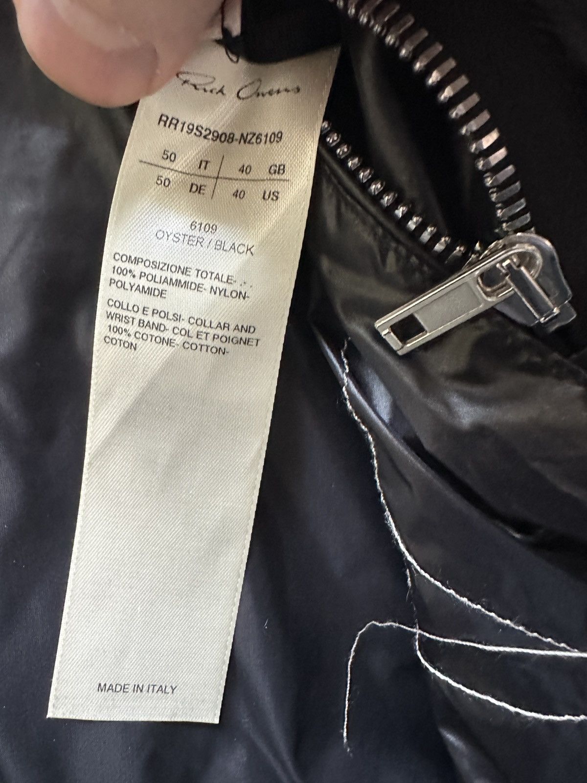 Rick Owens Rick Owens SS19 BABEL Runway Destroyed Rod Flight Jacket 50 Size US M / EU 48-50 / 2 - 9 Thumbnail