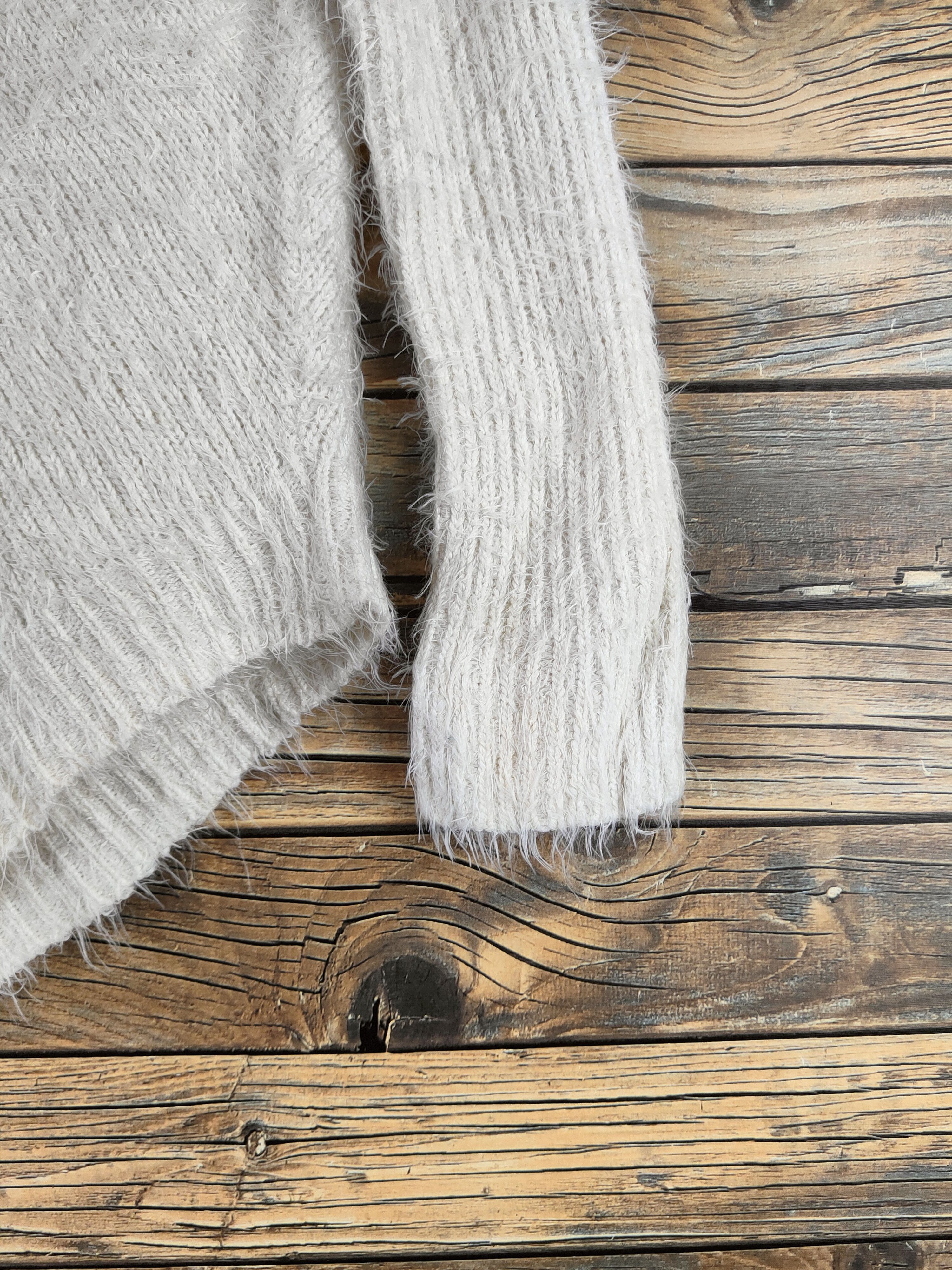 Vintage DL Japanese Brand Ivory Fur Mohair Knitwear #46-534 Size M / US 6-8 / IT 42-44 - 6 Thumbnail