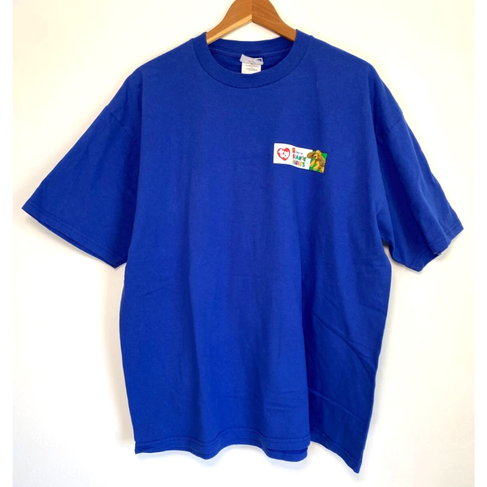 Jerzees VINTAGE McDonald's Teeny Beanie Babies T-Shirt 90s Crew Neck Short Sleeve XL Blue Unisex Adults Jerzees Heavyweight Cotton Double-Sided 1999 Size US XL / EU 56 / 4 - 3 Thumbnail