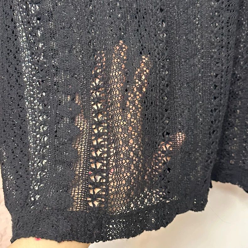 Our Legacy Our Legacy size50 Black lace openback vest Size US M / EU 48-50 / 2 - 2 Thumbnail