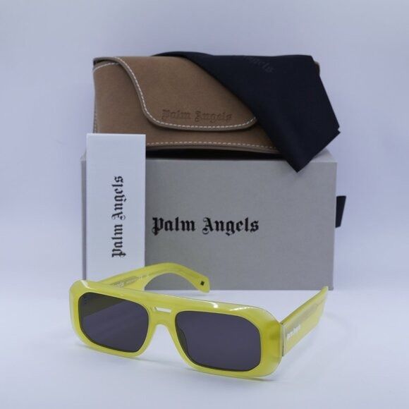 Palm Angels Palm Angels PERI102 WILLOW 1807 Sunglasses Yellow Rectangle Size ONE SIZE - 11 Thumbnail