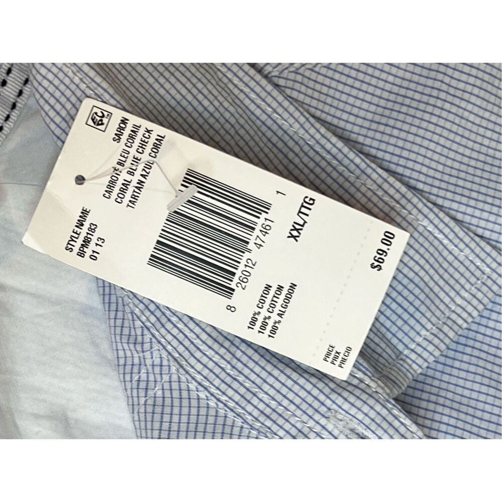 Buffalo David Bitton Buffalo David Bitton Saron Western Blue Check Shirt XXL NWT Size US XXL / EU 58 / 5 - 13 Thumbnail