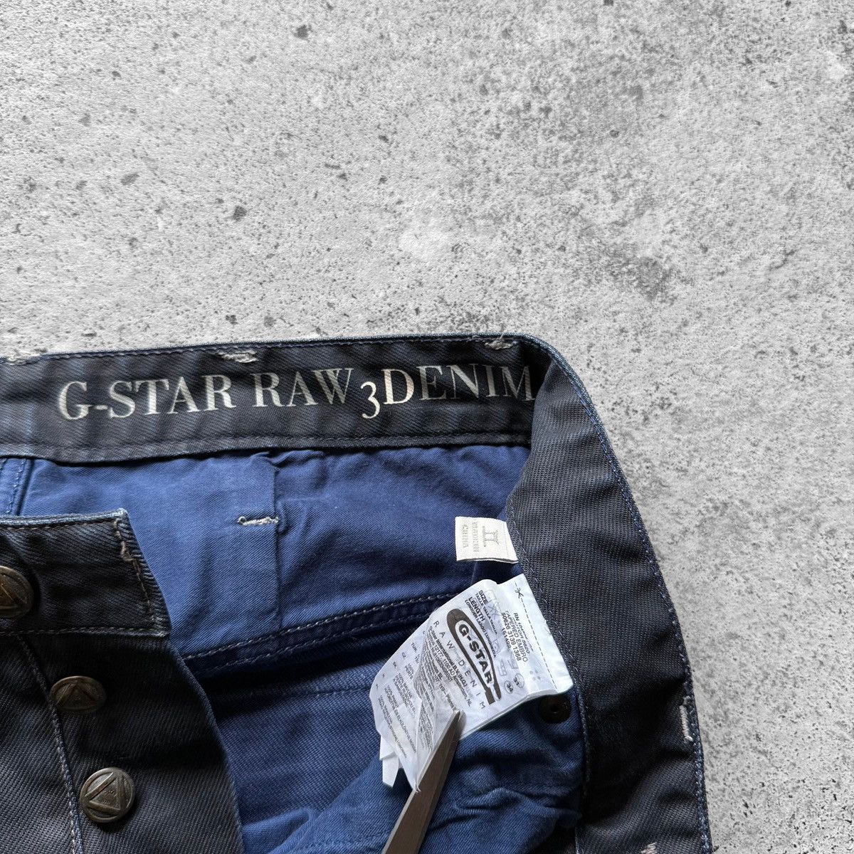 G-Star G-Star Raw Mens Blue 3D Denim Elwood 96 Graphic Jeans Logo Size US 30 / EU 46 - 6 Thumbnail