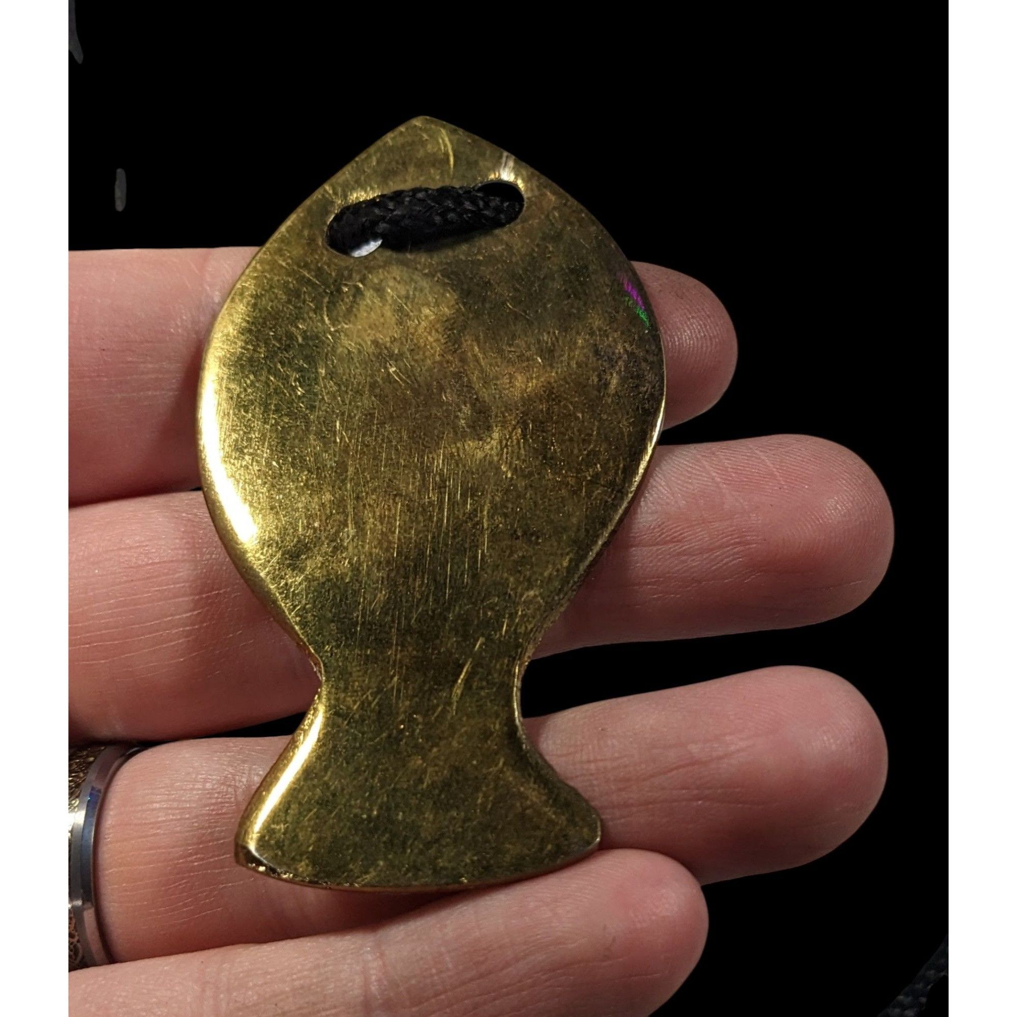 Other Casual Bronze Metal Fish Pendant Necklace Size ONE SIZE - 2 Thumbnail